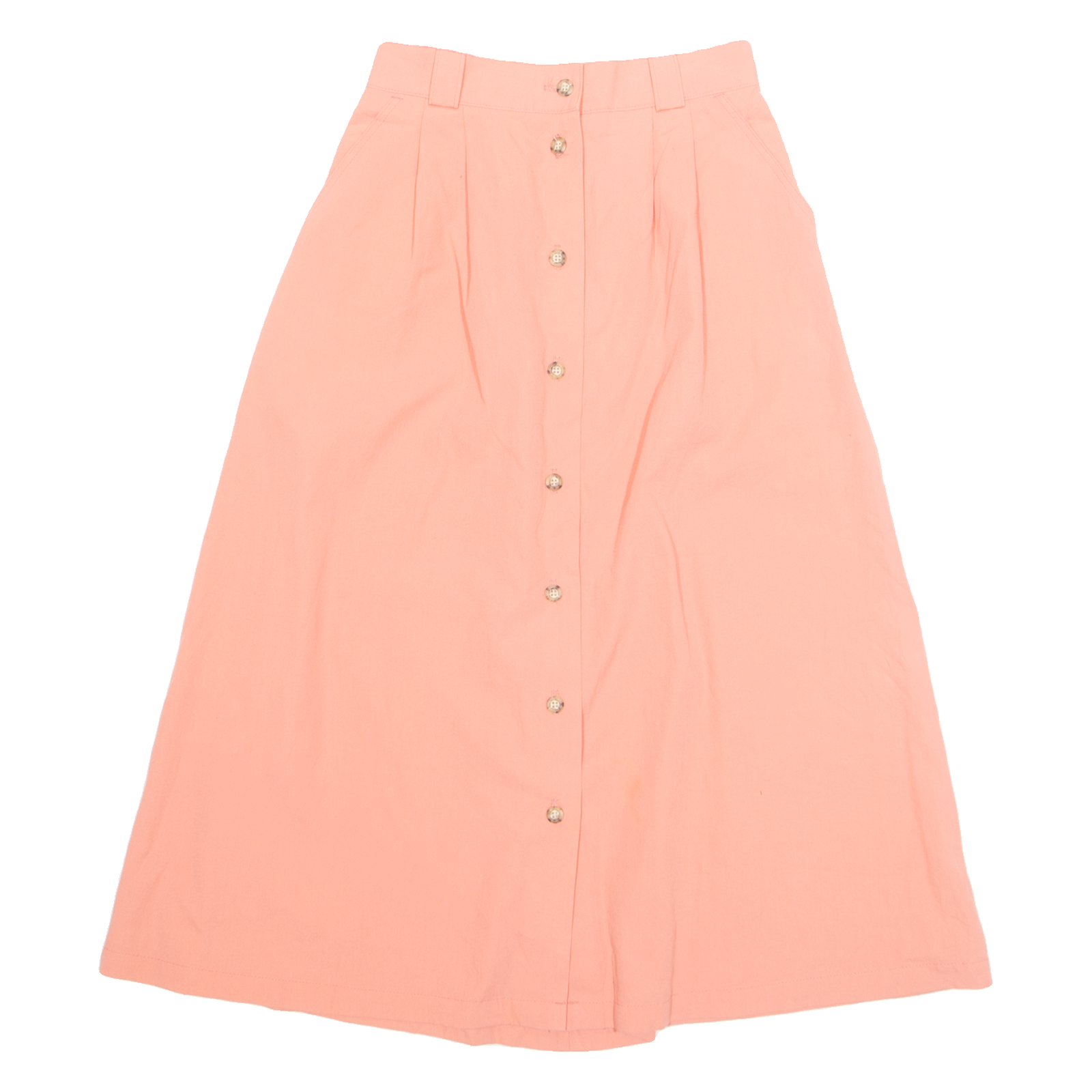 IC ISAACS Womens A-Line Skirt Orange Midi 90s UK 10 Refurbished - N/A refurbished available on Cerqular