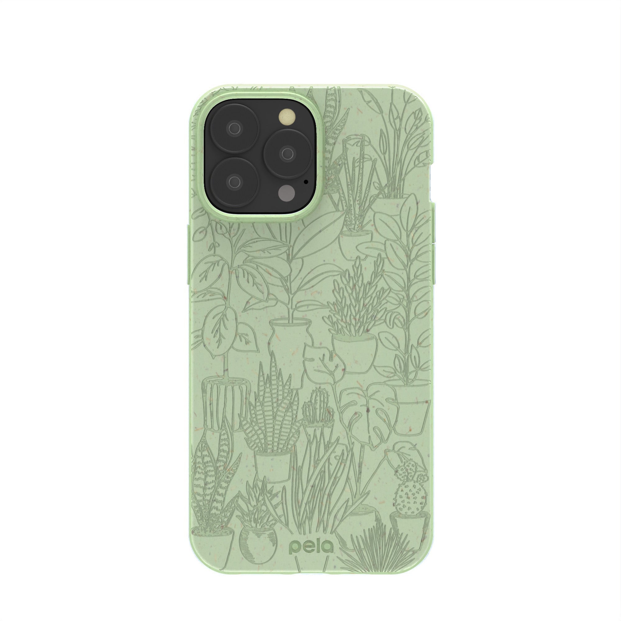 Sage Green Green Oasis iPhone 13 Pro Max Case Refurbished - Pela Case refurbished available on Cerqular