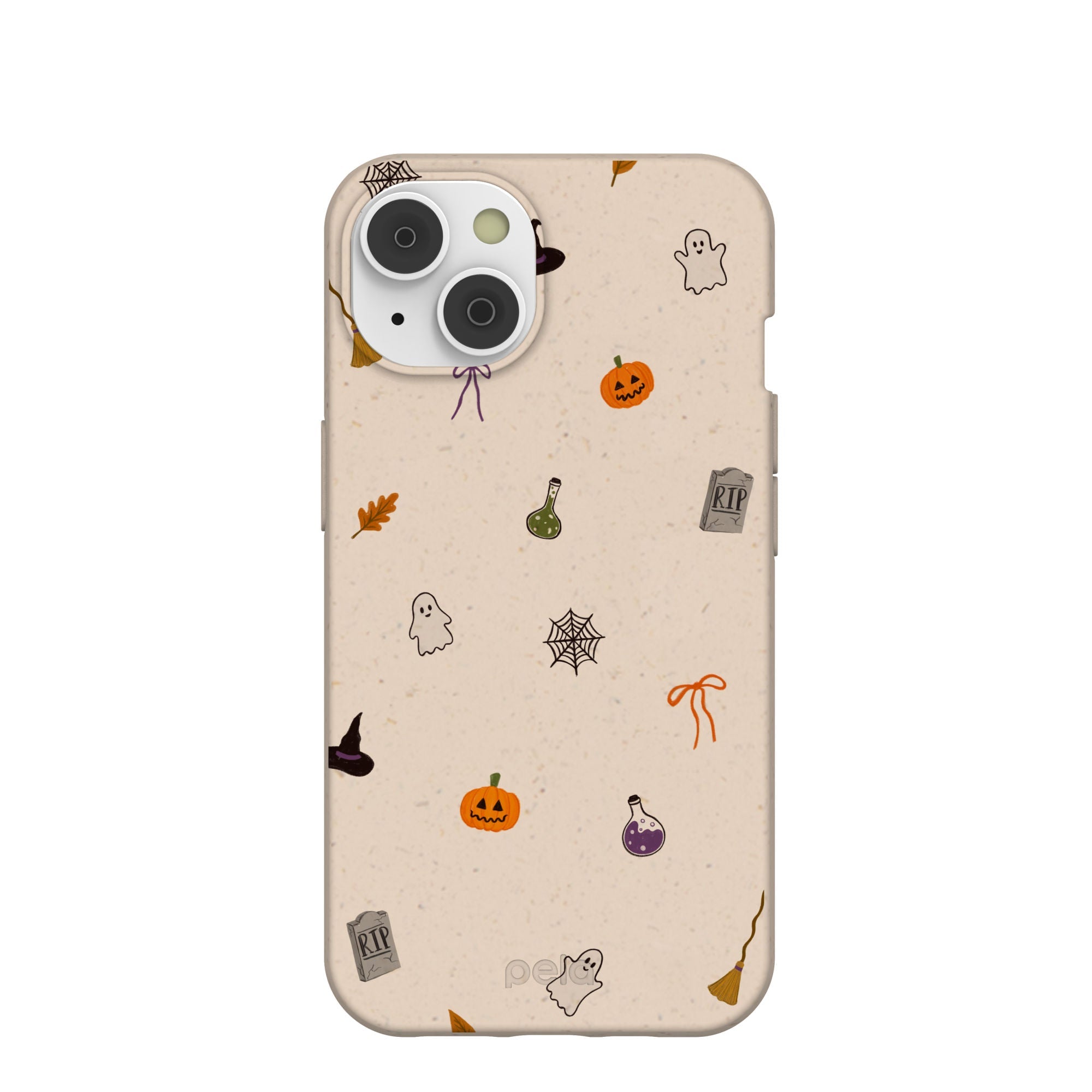Seashell Mini Halloween iPhone 14/16e Case Refurbished - Pela Case refurbished available on Cerqular