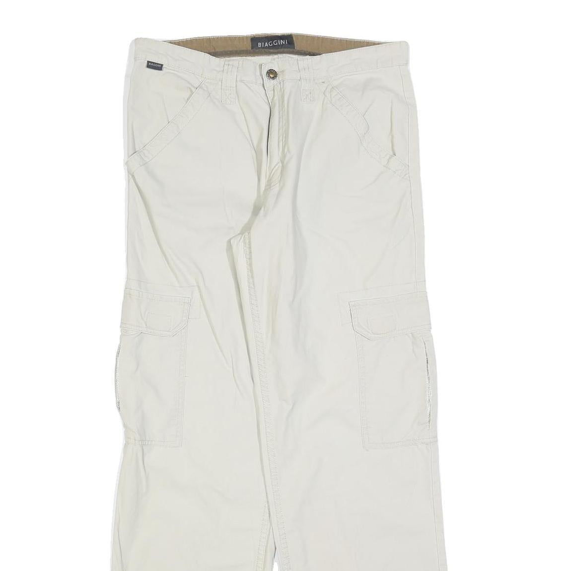 Buy BIAGGINI Mens Regular Fit Cream & Beige Cargo Trousers W32 L32 Cotton Blend Zip Refurbished - $23.39 BIAGGINI Mens Regular Fit Cream & Beige Cargo Trousers W32 L32 Cotton Blend Zip Refurbished - N/A refurbished available on Cerqular