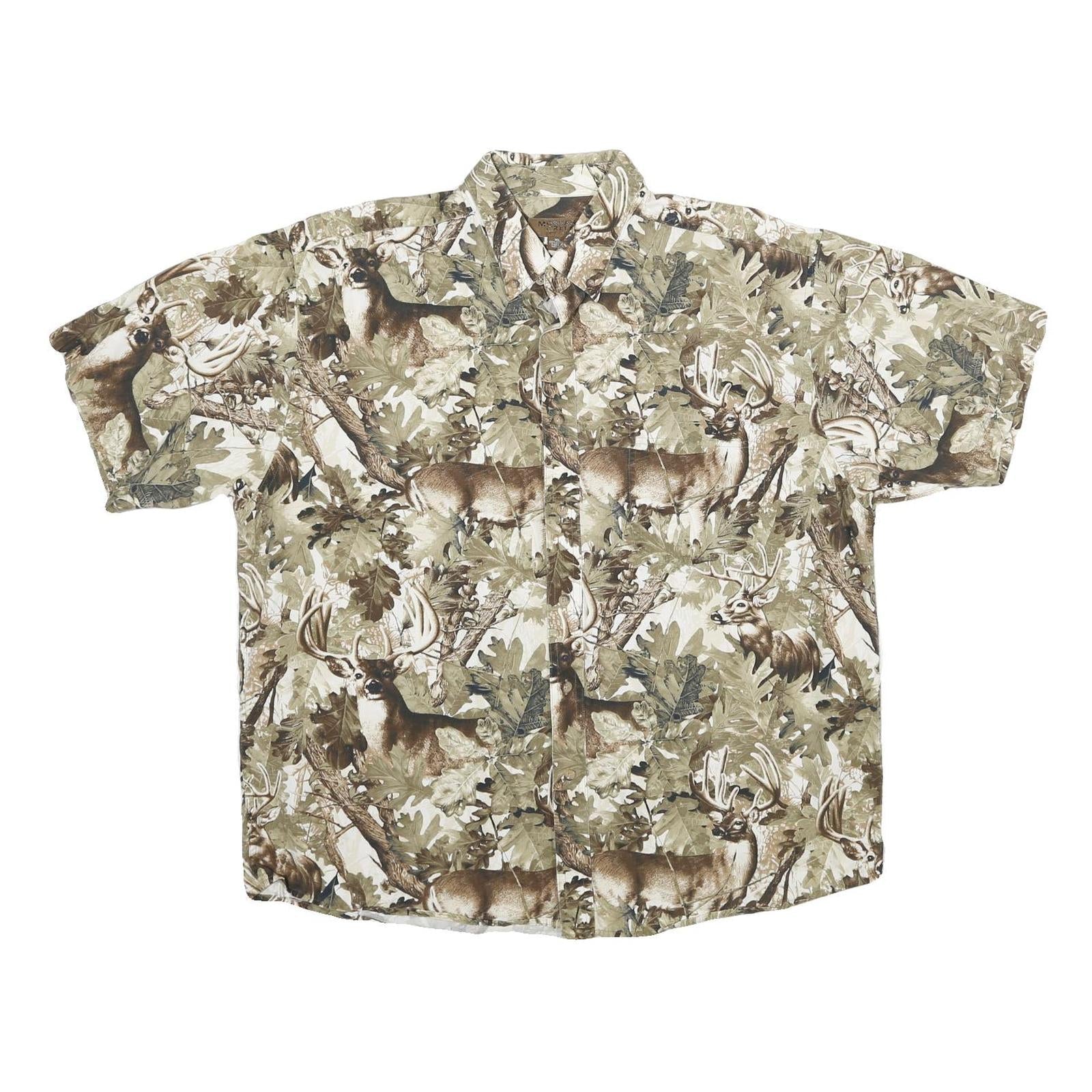 Buy MORGAN CREEK Mens Beige Cotton XL Deer Print Shirt Short Sleeve Casual Summer Refurbished - $19.49 MORGAN CREEK Mens Beige Cotton XL Deer Print Shirt Short Sleeve Casual Summer Refurbished - N/A refurbished available on Cerqular