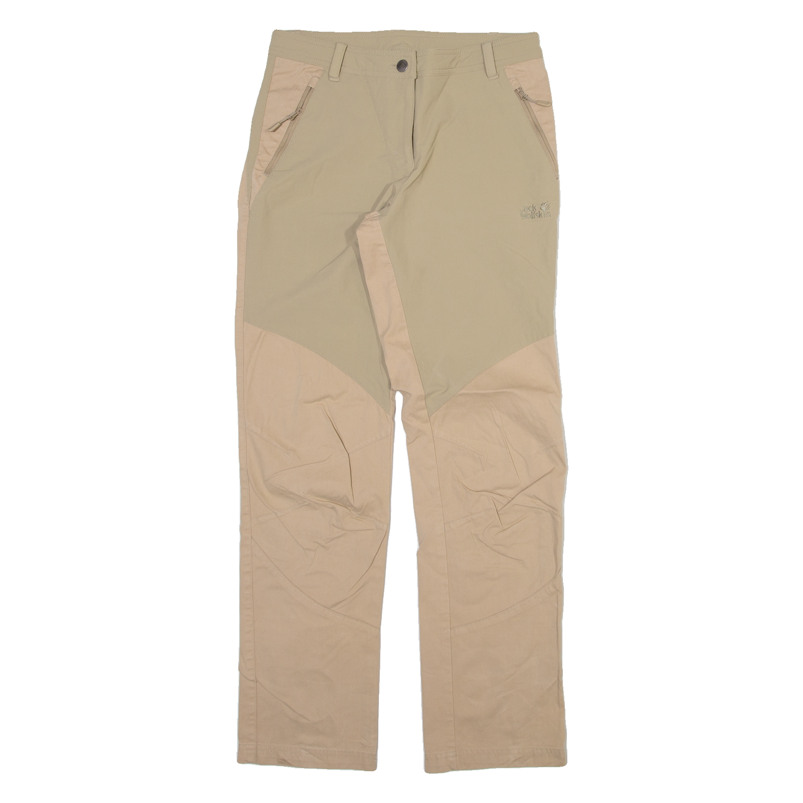 JACK WOLFSKIN Womens Trousers Cream Regular Straight W28 L30 Refurbished - N/A refurbished available on Cerqular
