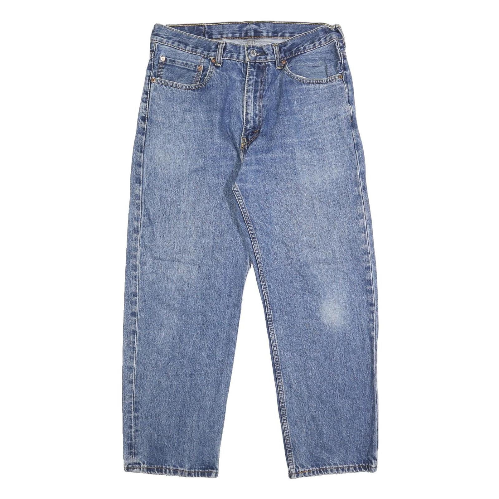 LEVI'S 550 Mens Jeans Blue Relaxed Straight Denim Medium W34 L29 Classic Denim Refurbished - N/A refurbished available on Cerqular