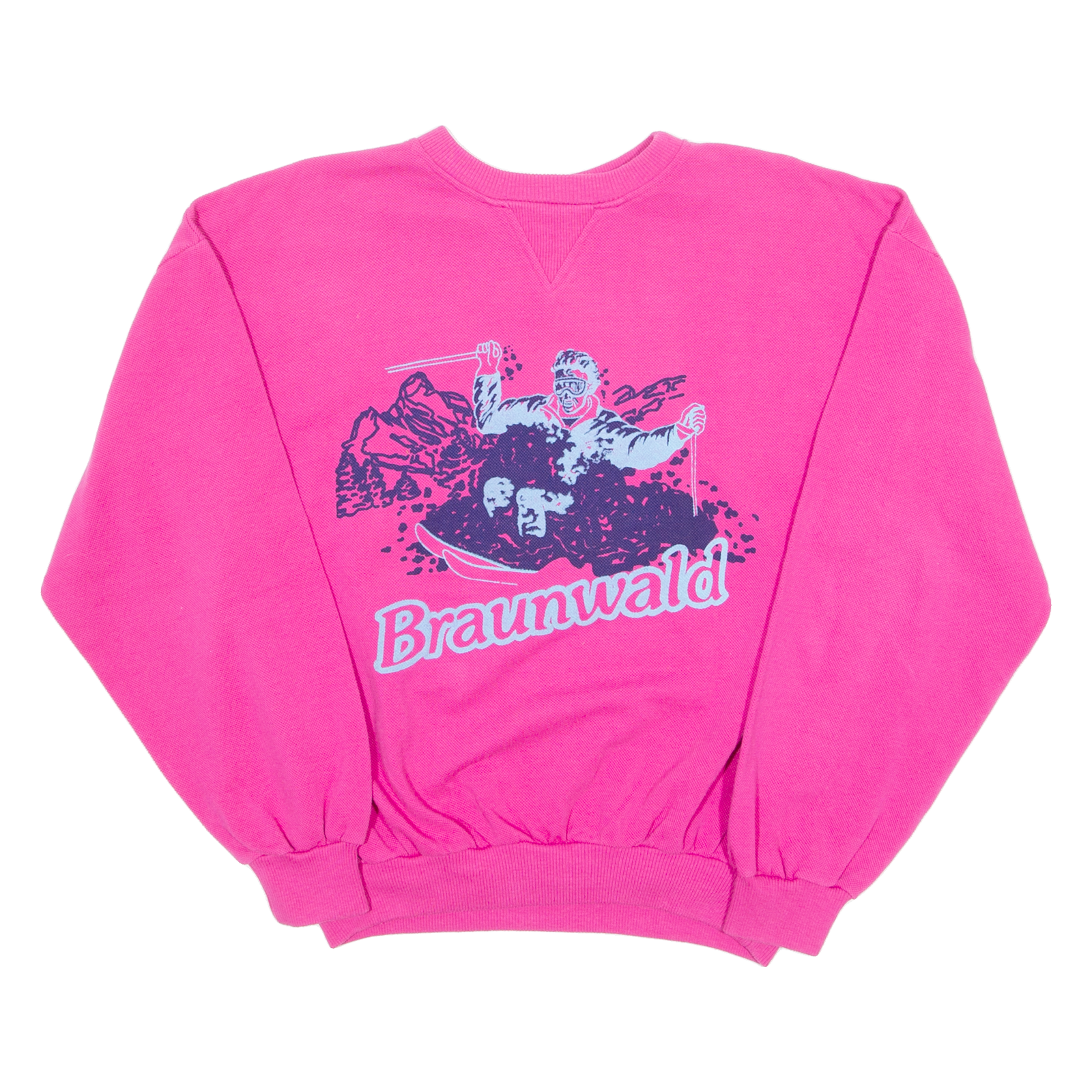 Braunwald Ski Womens Sweatshirt Pink Crew Neck M Refurbished - N/A refurbished available on Cerqular