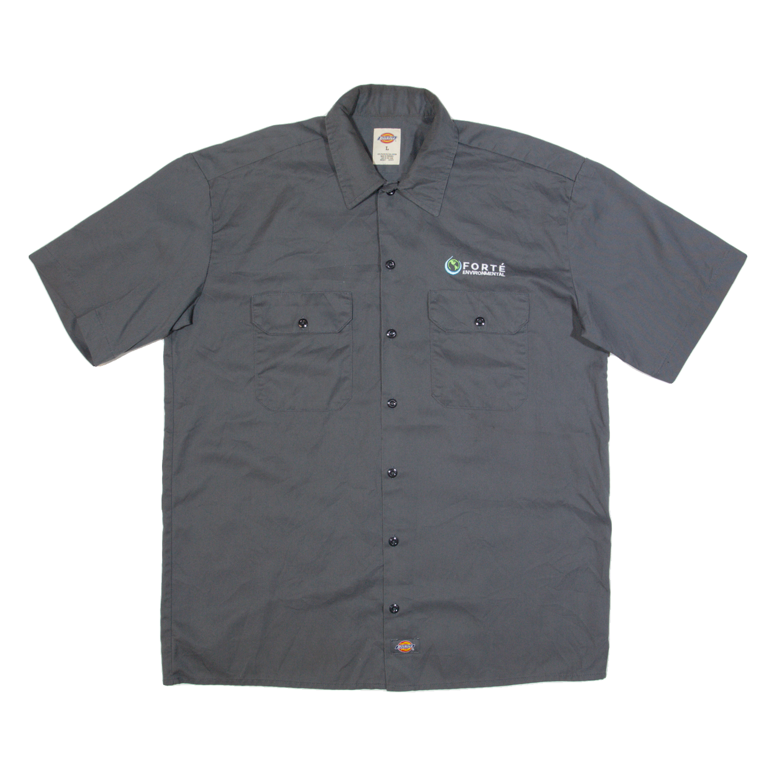 DICKIES Mens Worker Shirt Black L Refurbished - N/A refurbished available on Cerqular