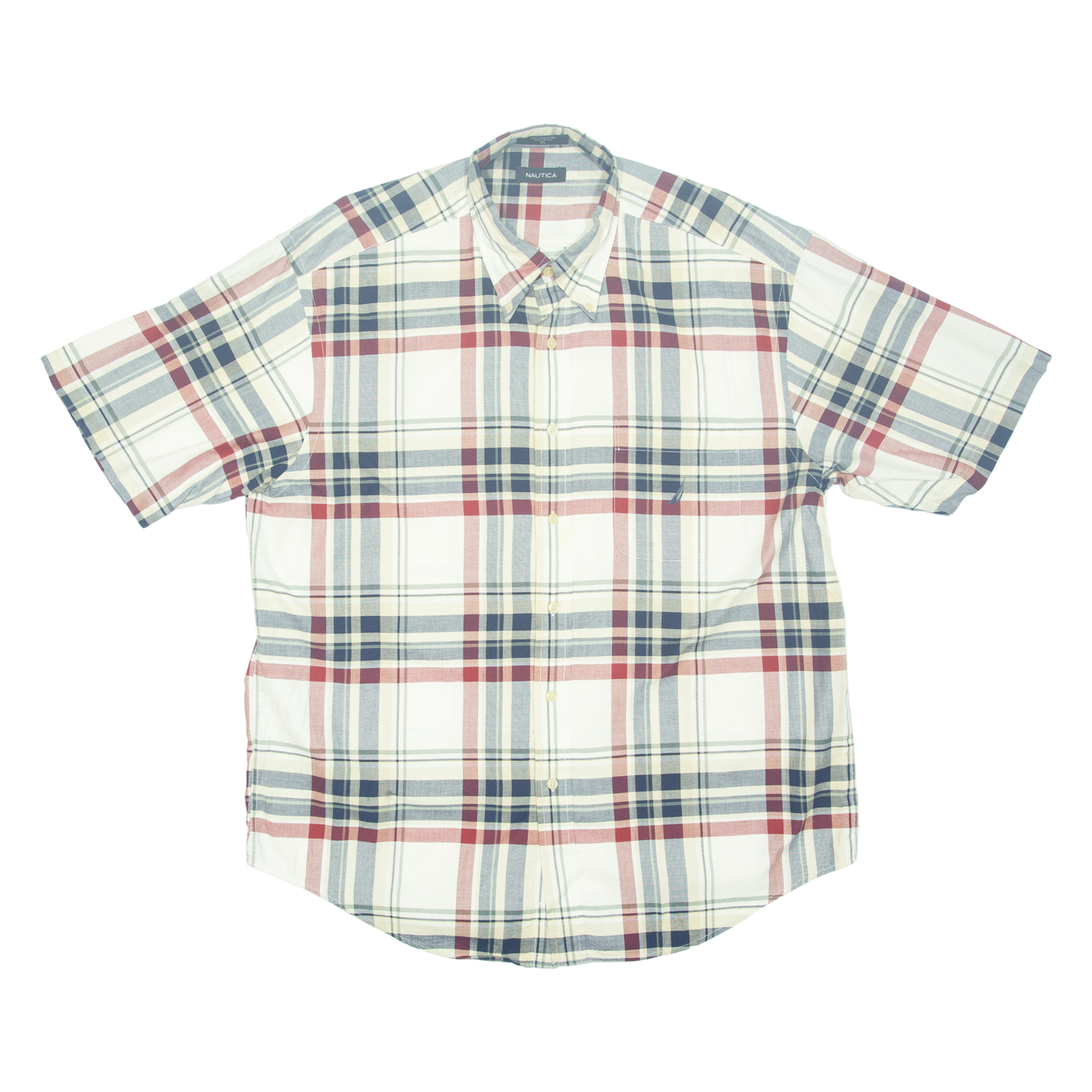 NAUTICA Mens Shirt Red Check XL Refurbished - N/A refurbished available on Cerqular