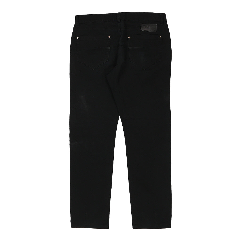 Richmond Trousers - 36W 32L Black Cotton Refurbished - Thrifted (note: this is a term often used to describe second- refurbished available on Cerqular