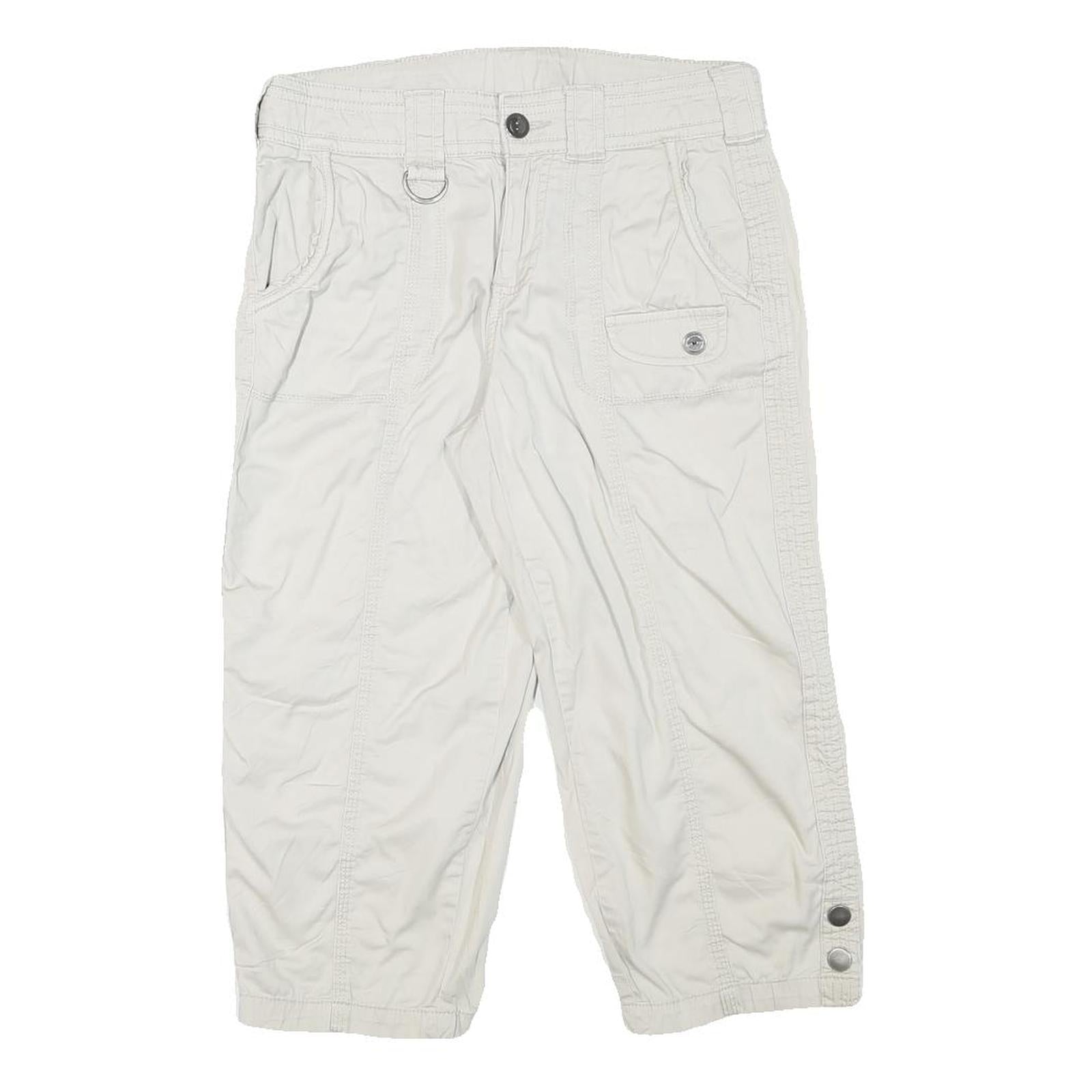STYLE AND CO Womens Shorts White Casual Cotton Blend M W30 Functional Pockets Refurbished - N/A refurbished available on Cerqular