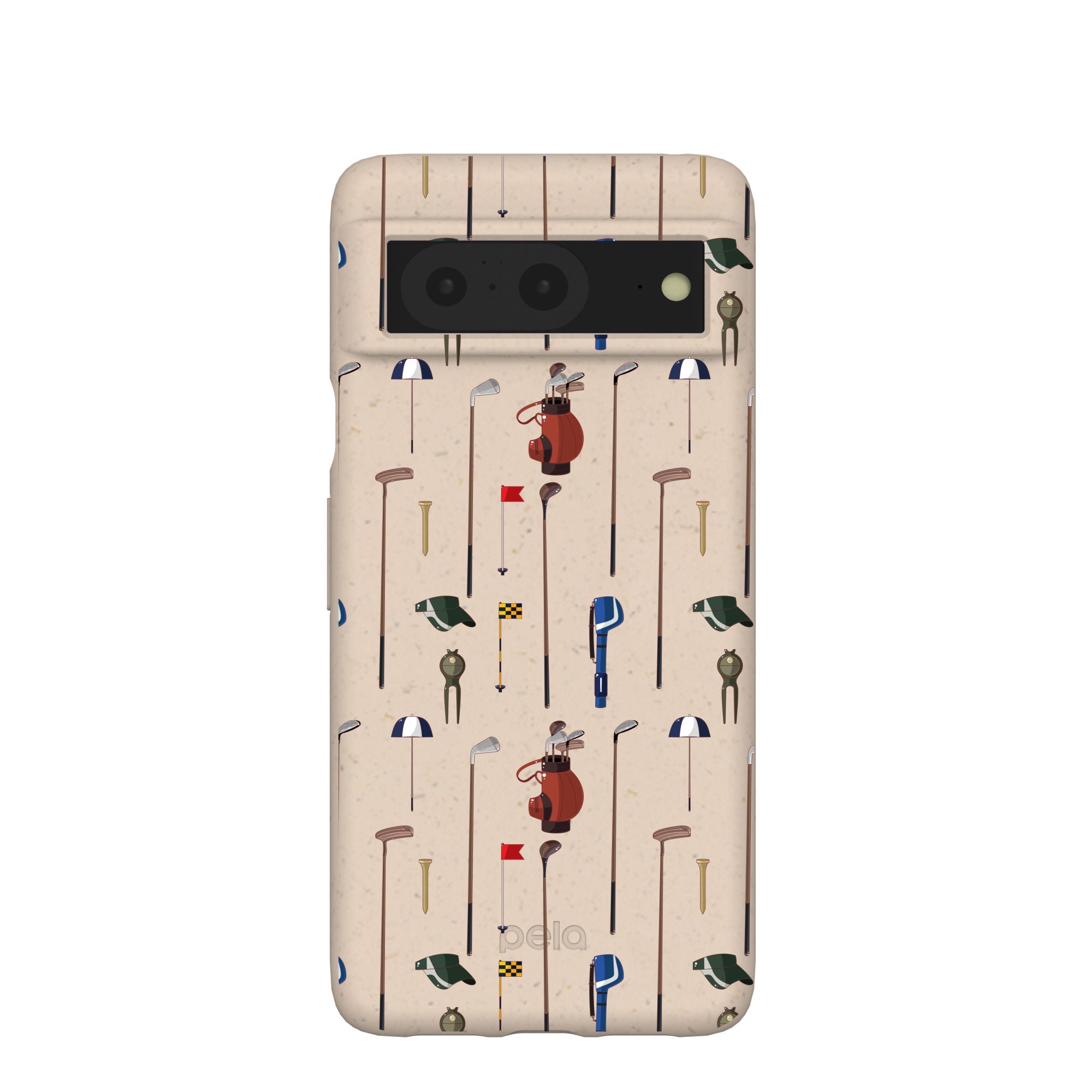 Seashell Golf Time Google Pixel 8 Case Refurbished - Pela Case refurbished available on Cerqular