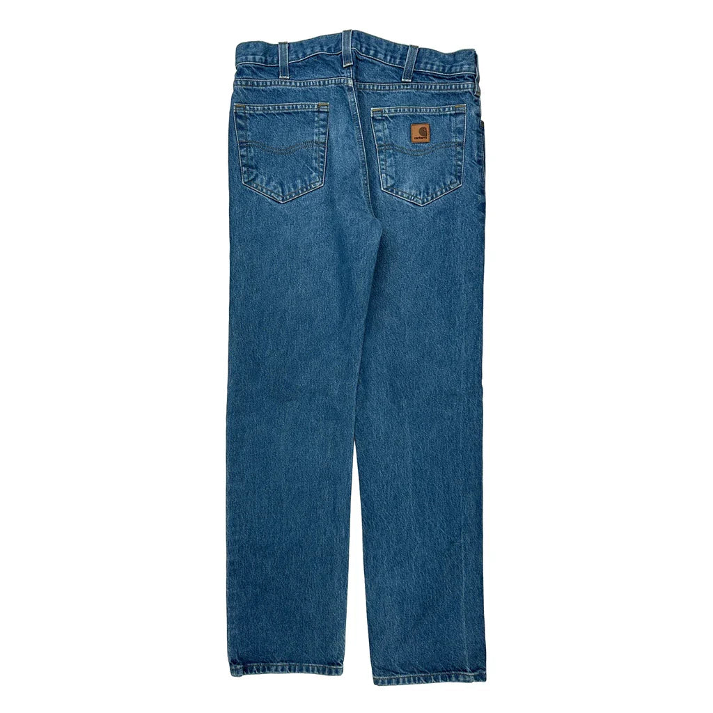 Carhartt Jeans - 30W 30L Blue Cotton Refurbished - Thrifted (note: this is a term often used to describe second- refurbished available on Cerqular