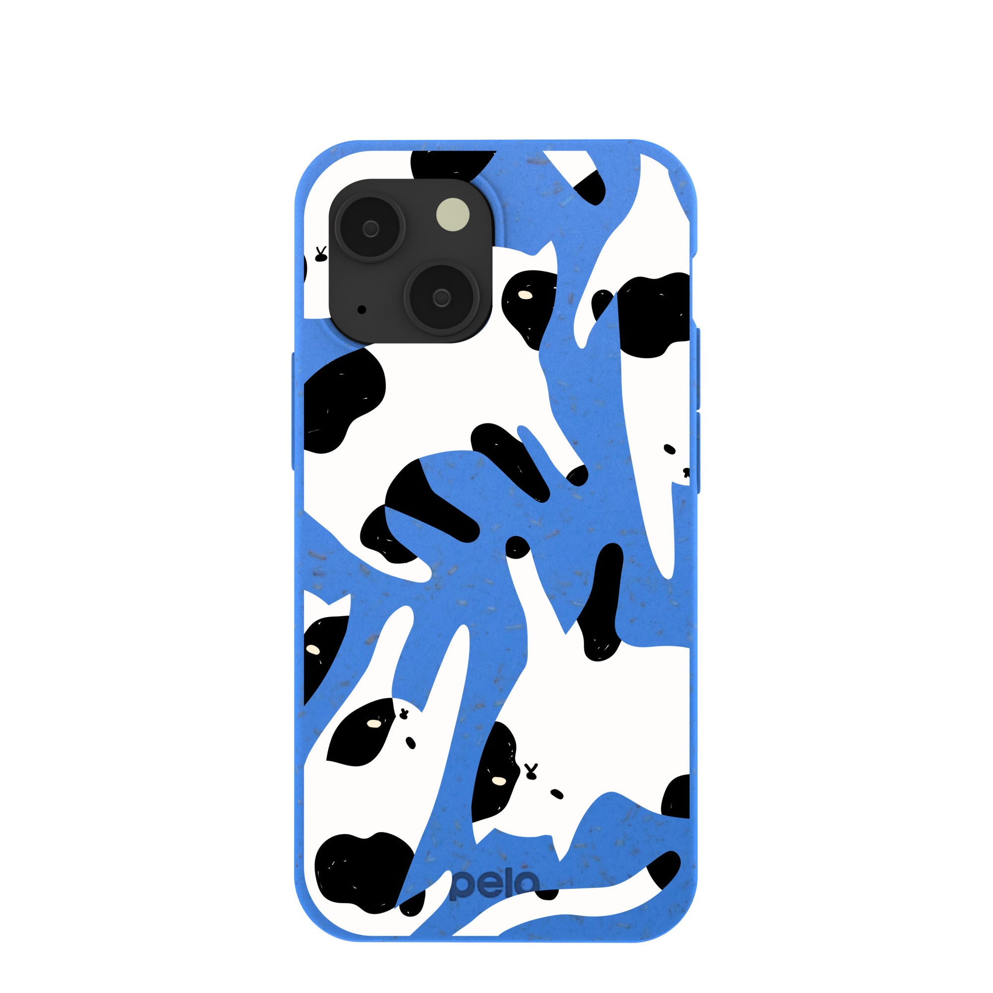 Buy Electric Blue Cat Cow iPhone 13 Mini Case Refurbished - $65.00 Electric Blue Cat Cow iPhone 13 Mini Case Refurbished - Pela Case refurbished available on Cerqular