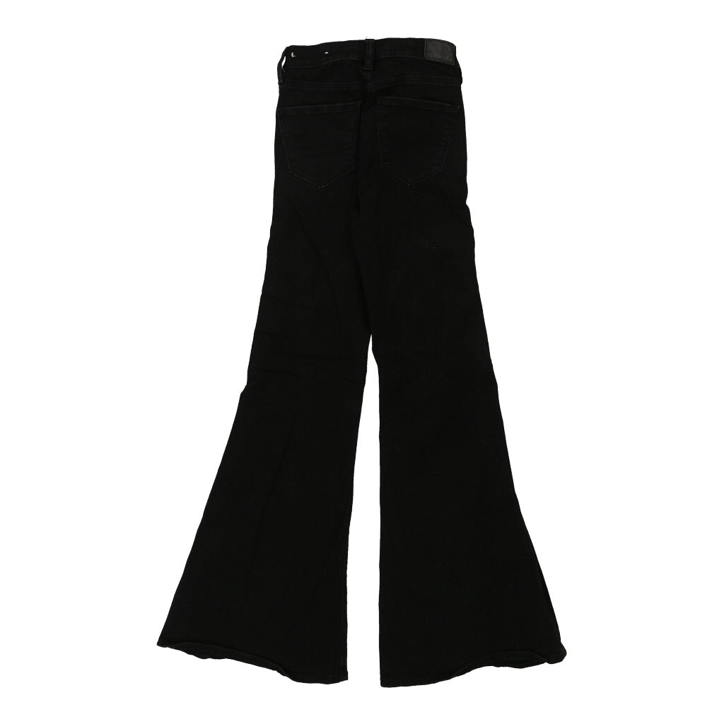 American Eagle Flared Trousers - 26W UK 6 Black Cotton Refurbished - Thrifted (note: this is a term often used to describe second- refurbished available on Cerqular