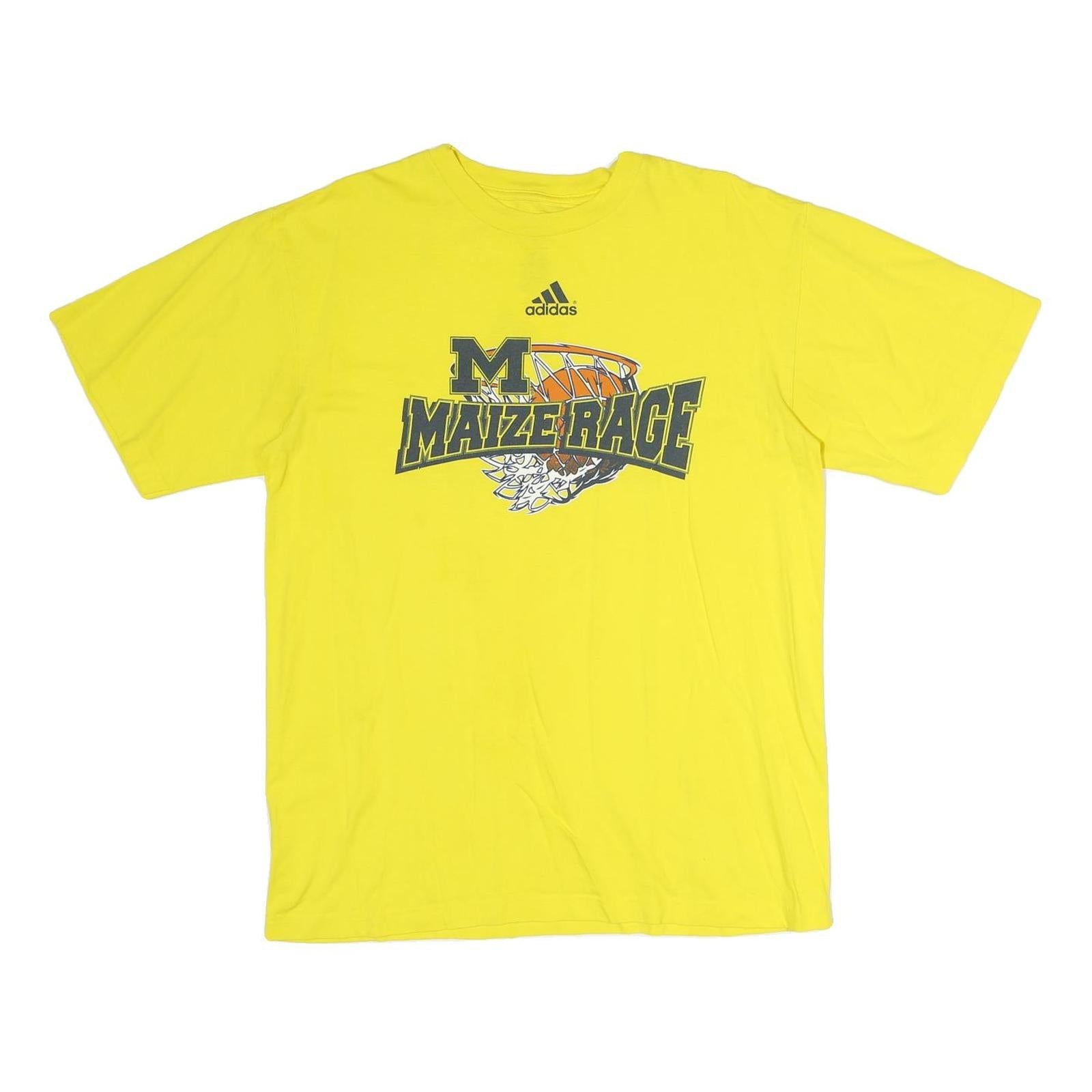 ADIDAS Mens Yellow Maize Rage Graphic T-Shirt M Crew Neck Short Sleeve Cotton Refurbished - N/A refurbished available on Cerqular