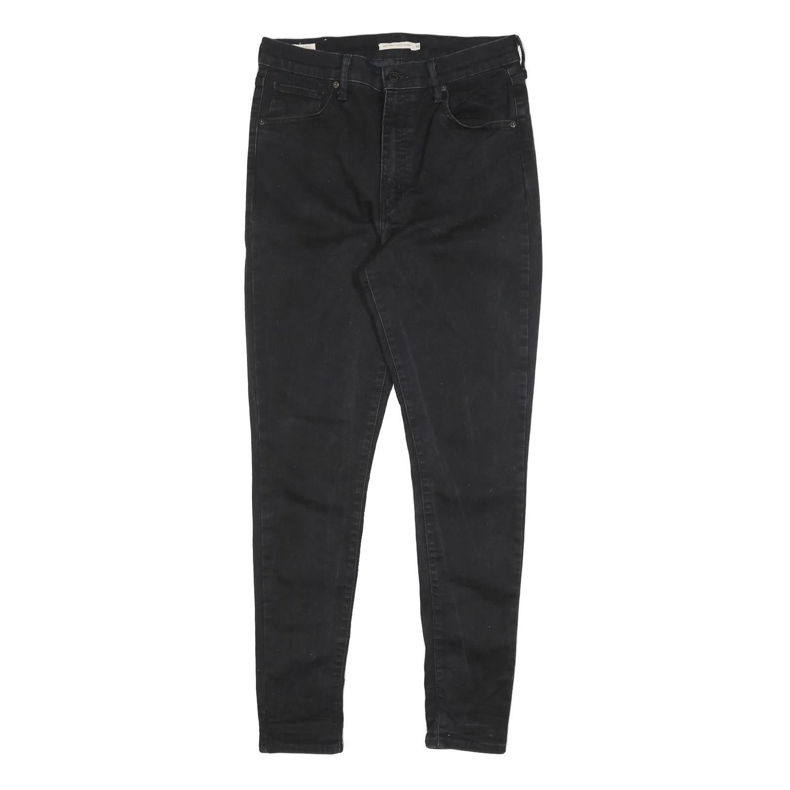 LEVI'S Womens Slim Fit Black Denim Jeans W32 L32 Zip Closure Skinny Stretch Refurbished - N/A refurbished available on Cerqular