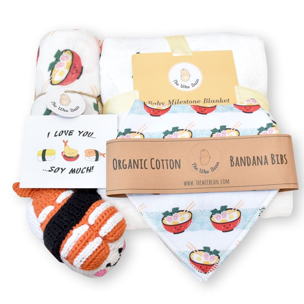 Welcome Home Baby Gift Set - Ramen Collection Refurbished - The Wee Bean refurbished available on Cerqular