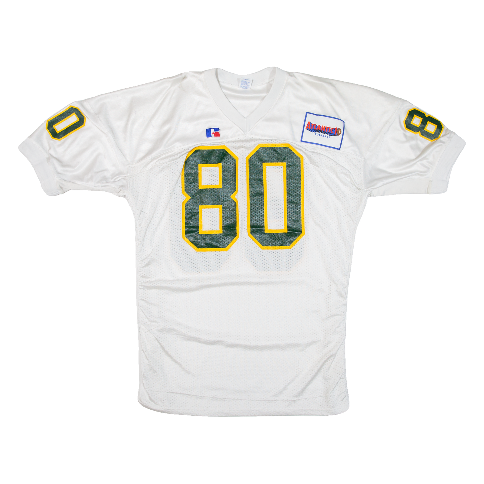 RUSSELL ATHLETIC Mens Jersey White USA V-Neck Nylon 2XL Refurbished - N/A refurbished available on Cerqular