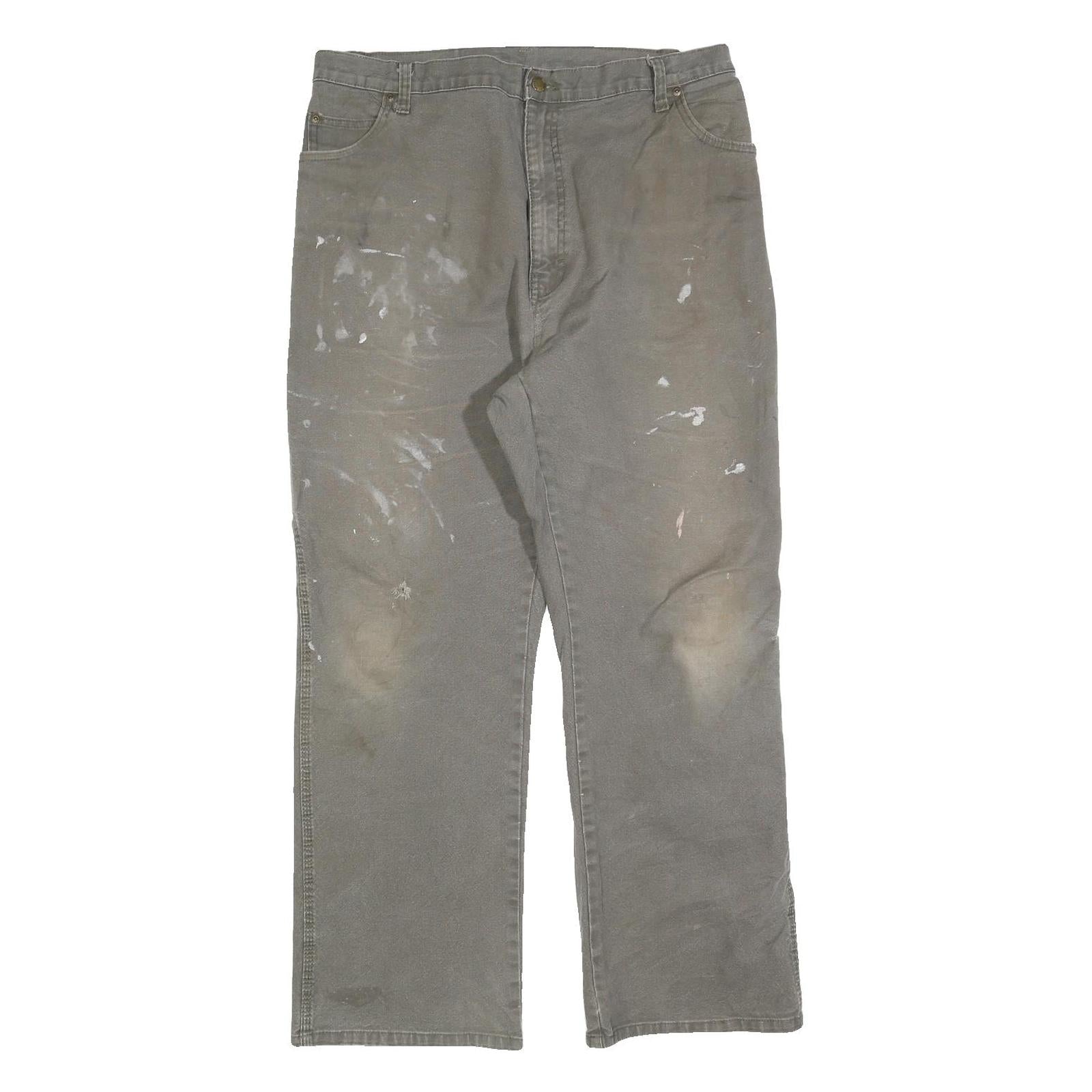 DICKIES Mens Cotton Blend Beige Regular Fit Straight Leg Trousers W35 L29 Refurbished - N/A refurbished available on Cerqular