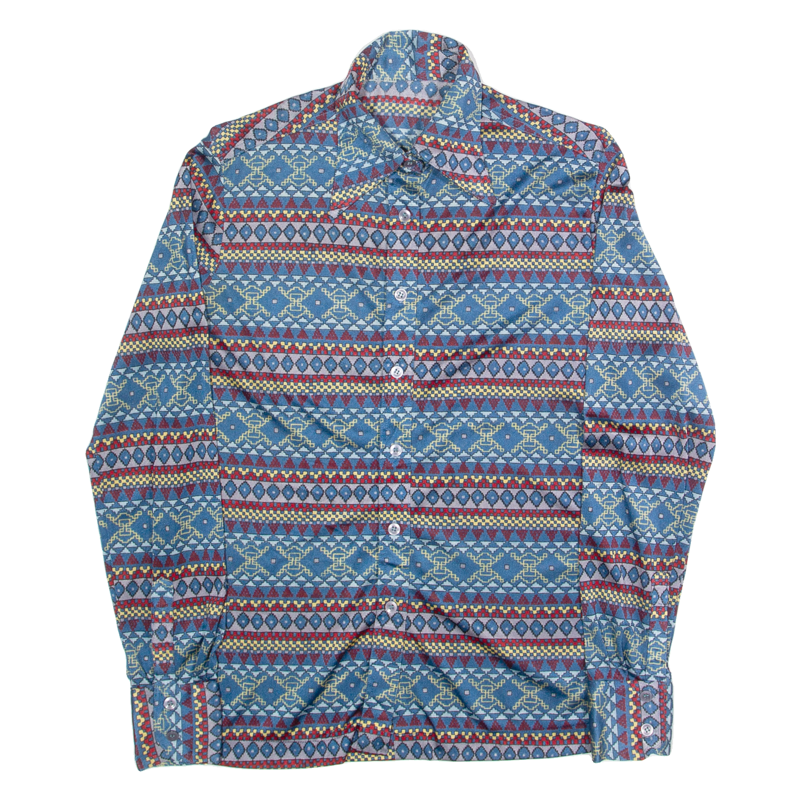 Buy Womens Printed Shirt Blue Collared Long Sleeve 90s Fair Isle S Refurbished - $16.89 Womens Printed Shirt Blue Collared Long Sleeve 90s Fair Isle S Refurbished - N/A refurbished available on Cerqular