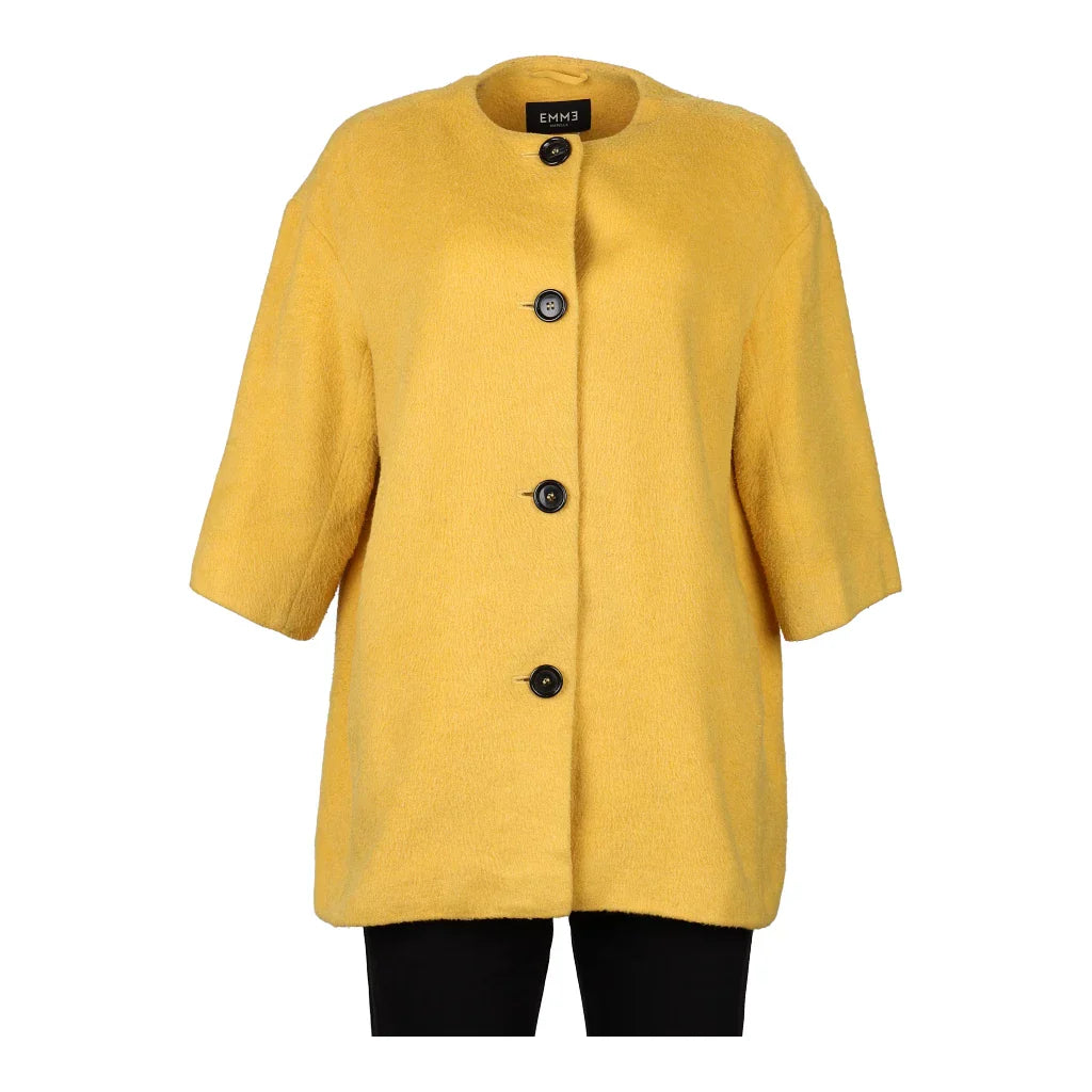 Buy Marella Coat - Small Yellow Wool Refurbished - $26.12 Marella Coat - Small Yellow Wool Refurbished - Thrifted (note: this is a term often used to describe second- refurbished available on Cerqular
