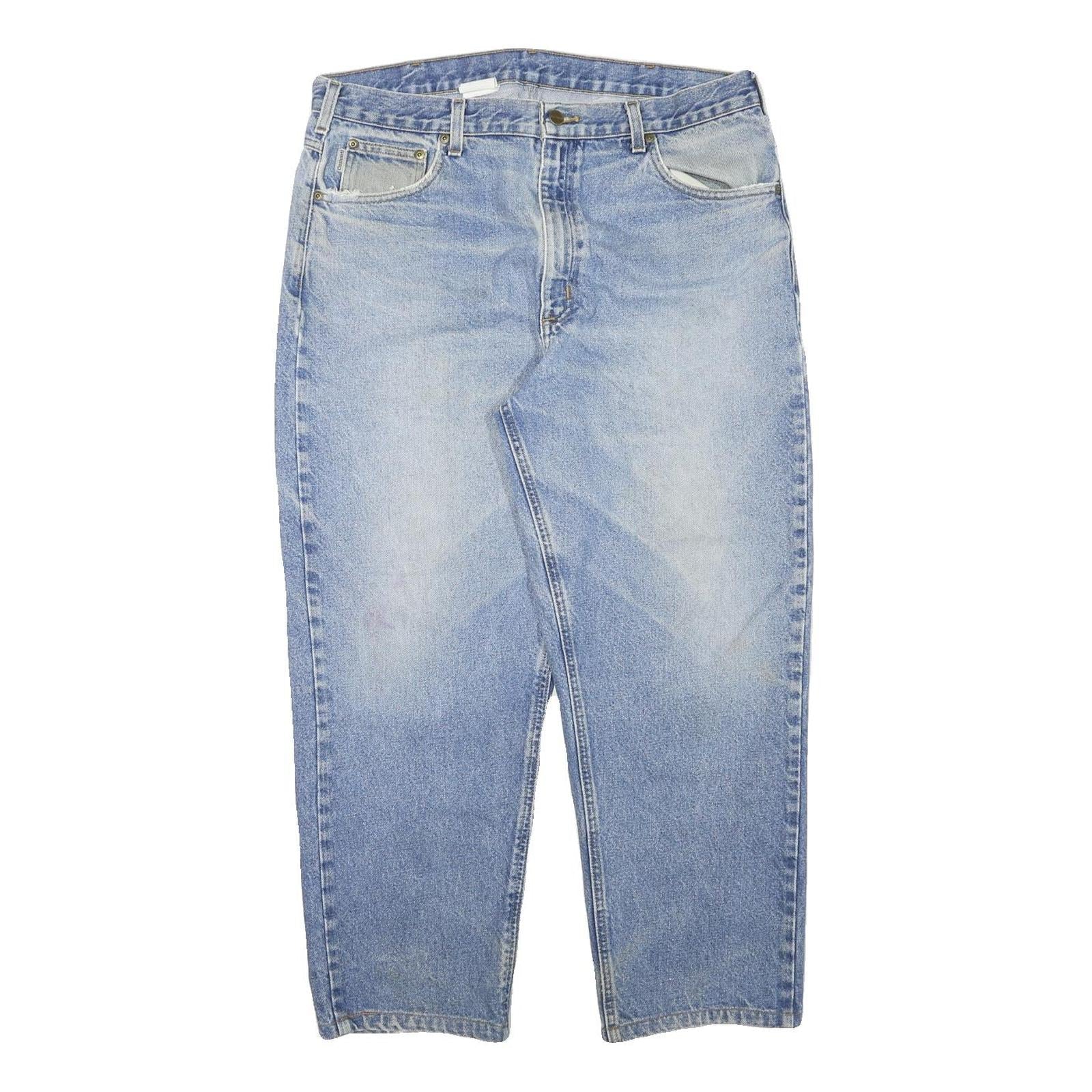 CARHARTT Mens Jeans Blue Relaxed Straight Denim Medium W36 L27 Workwear Casual Refurbished - N/A refurbished available on Cerqular