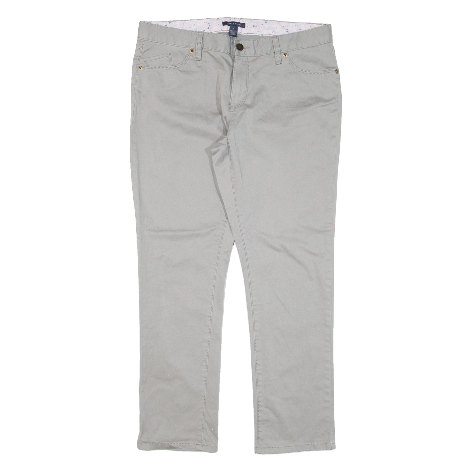 TOMMY HILFIGER Womens Trousers Green Slim Straight W32 L27 Refurbished - N/A refurbished available on Cerqular