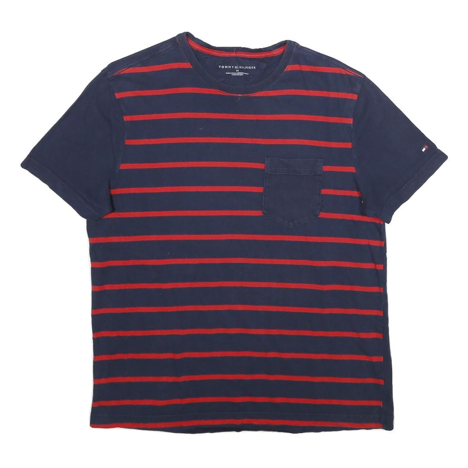 Buy TOMMY HILFIGER Mens Navy & Red Striped T-Shirt M Short Sleeve Crew Neck Casual Refurbished - $22.09 TOMMY HILFIGER Mens Navy & Red Striped T-Shirt M Short Sleeve Crew Neck Casual Refurbished - N/A refurbished available on Cerqular