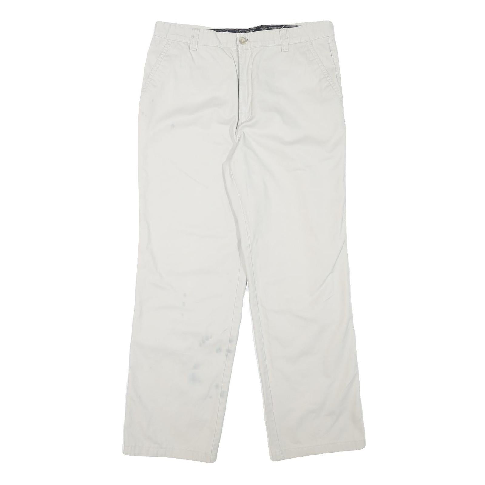 Buy DOCKERS Mens Cotton Blend White Regular Fit Straight Trousers W32 L29 Casual Refurbished - $24.69 DOCKERS Mens Cotton Blend White Regular Fit Straight Trousers W32 L29 Casual Refurbished - N/A refurbished available on Cerqular