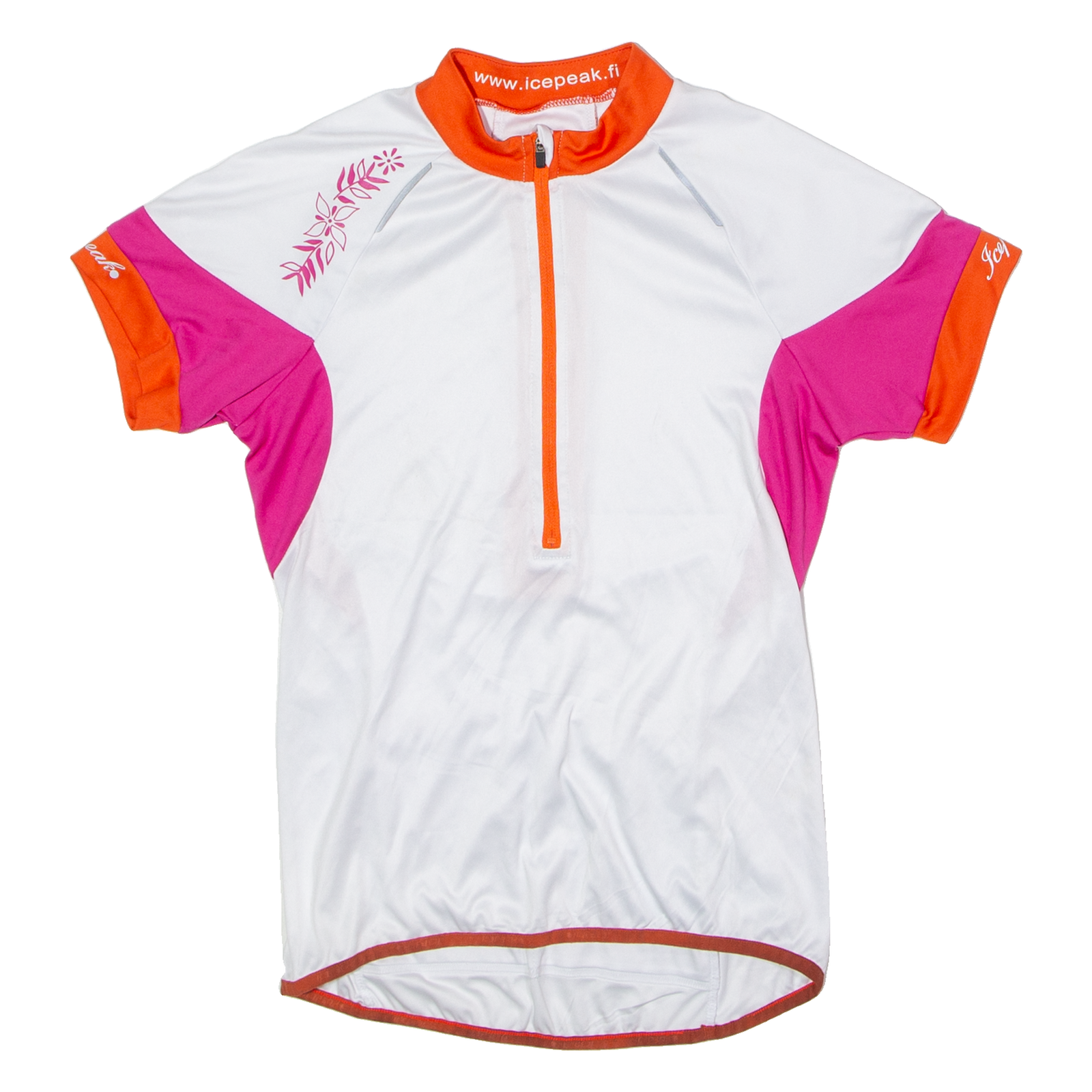 ICEPEAK Cycling Womens Jersey White 1/2 Zip UK 10 Refurbished - N/A refurbished available on Cerqular