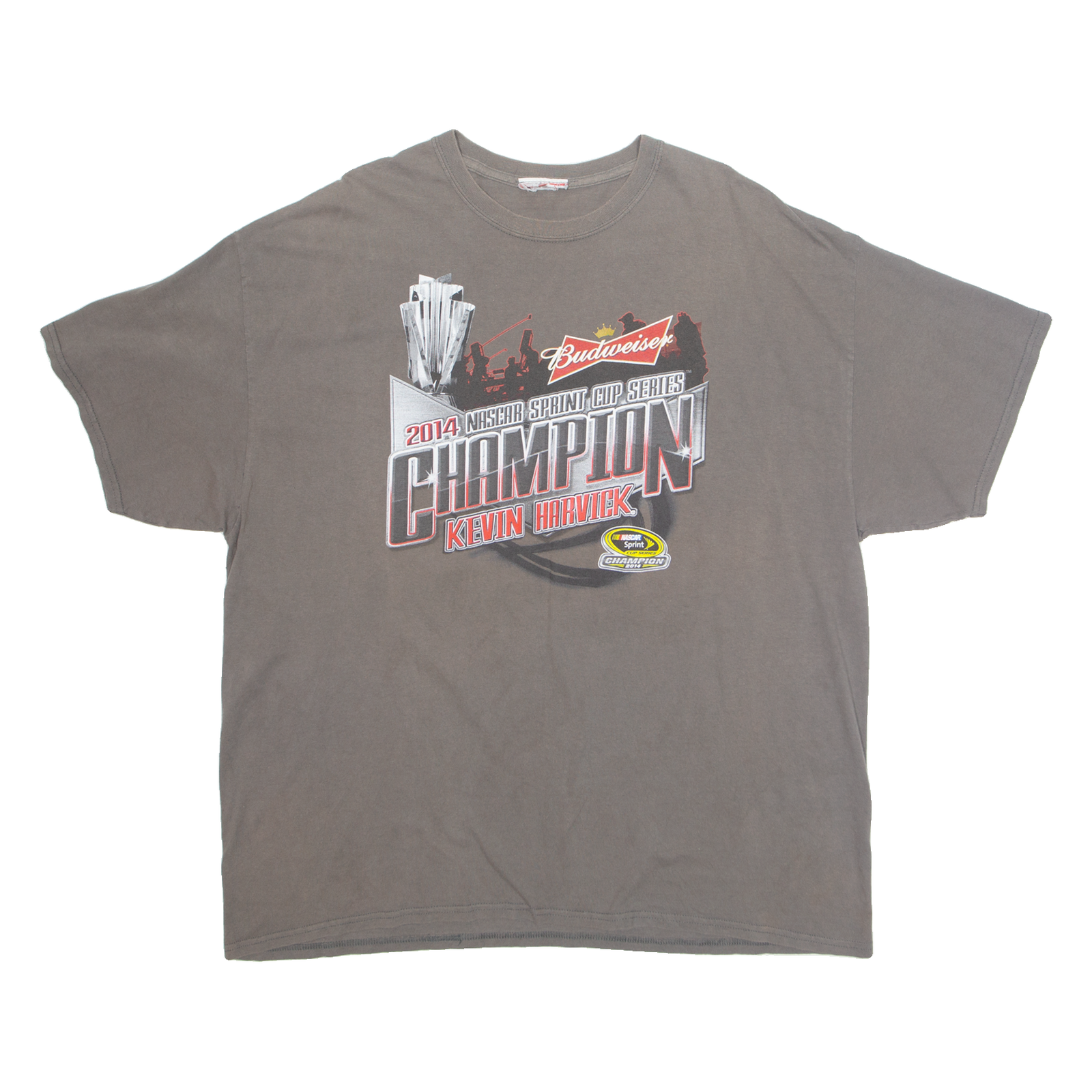 Nascar Kevin Harvick Mens T-Shirt Grey XL Refurbished - N/A refurbished available on Cerqular