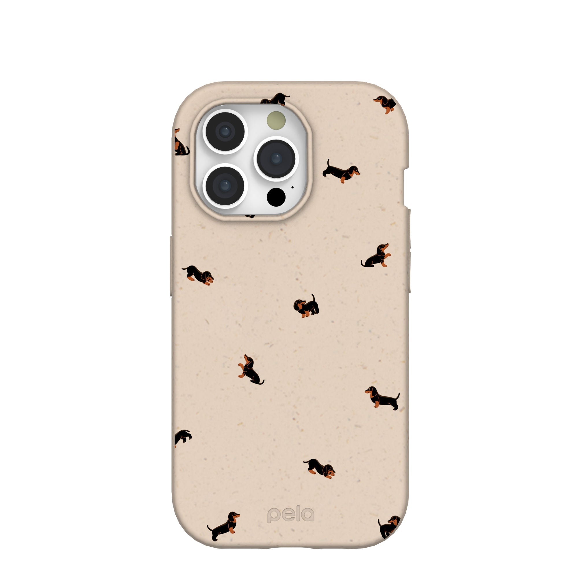 Seashell Lil Dachshunds iPhone 15 Pro Case Refurbished - Pela Case refurbished available on Cerqular
