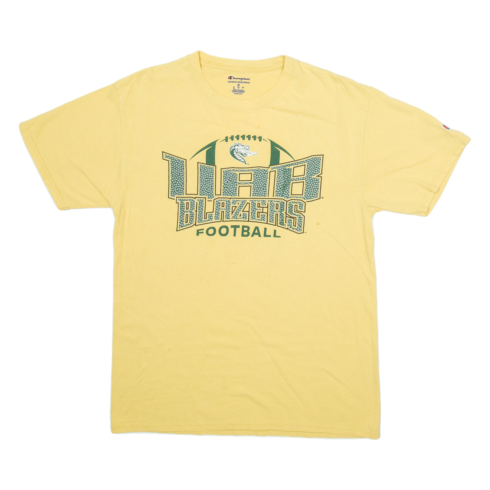 CHAMPION Blazers Football Mens T-Shirt Yellow USA M Refurbished - N/A refurbished available on Cerqular