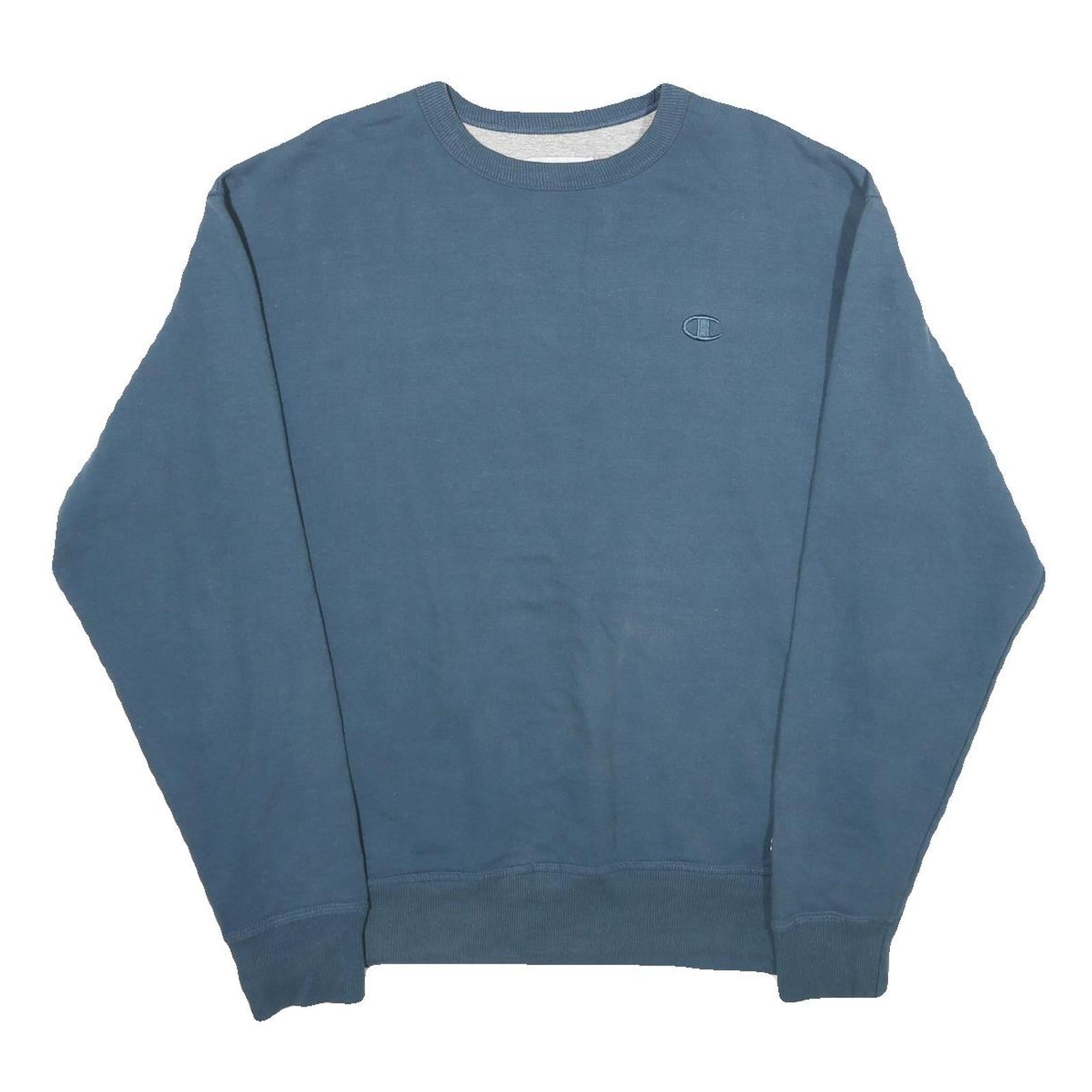 Buy CHAMPION Mens Blue Crew Neck L Cotton Blend Sweatshirt Pullover Casual Refurbished - $33.79 CHAMPION Mens Blue Crew Neck L Cotton Blend Sweatshirt Pullover Casual Refurbished - N/A refurbished available on Cerqular