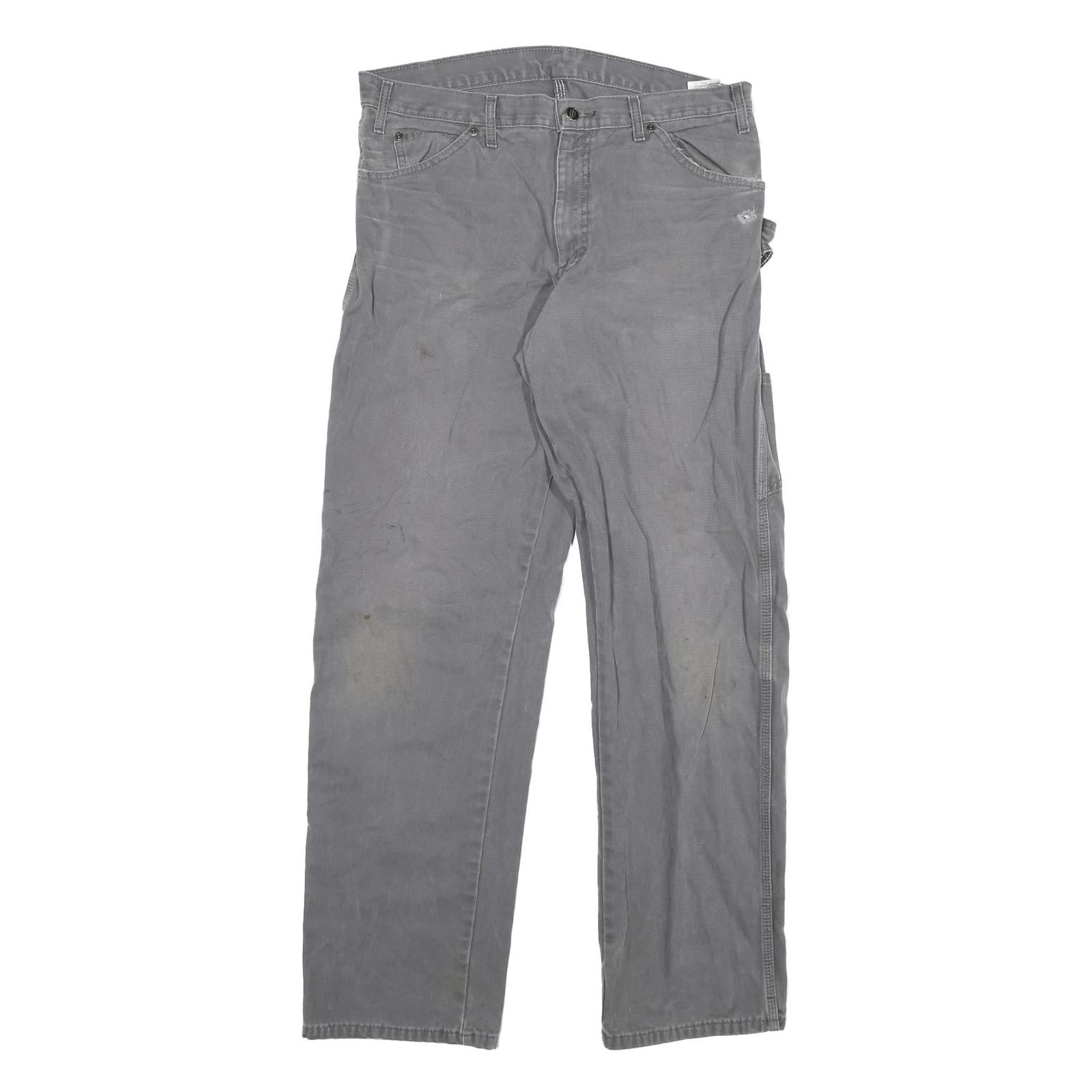 Buy DICKIES Mens Cotton Blend Grey Regular Straight Trousers W34 L34 Workwear Refurbished - $31.19 DICKIES Mens Cotton Blend Grey Regular Straight Trousers W34 L34 Workwear Refurbished - N/A refurbished available on Cerqular