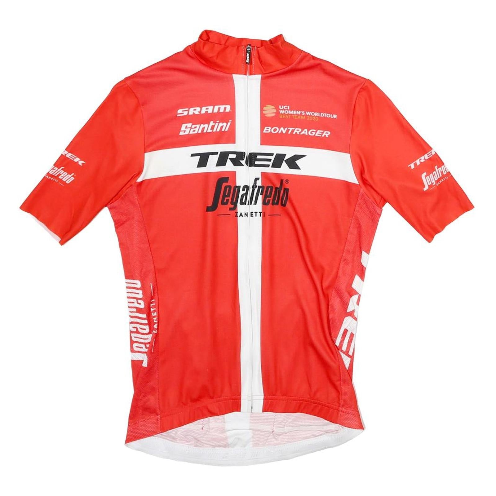 SANTINI Womens Red Trek Segafredo Graphic T-Shirt S Short Sleeve Crew Neck Refurbished - N/A refurbished available on Cerqular