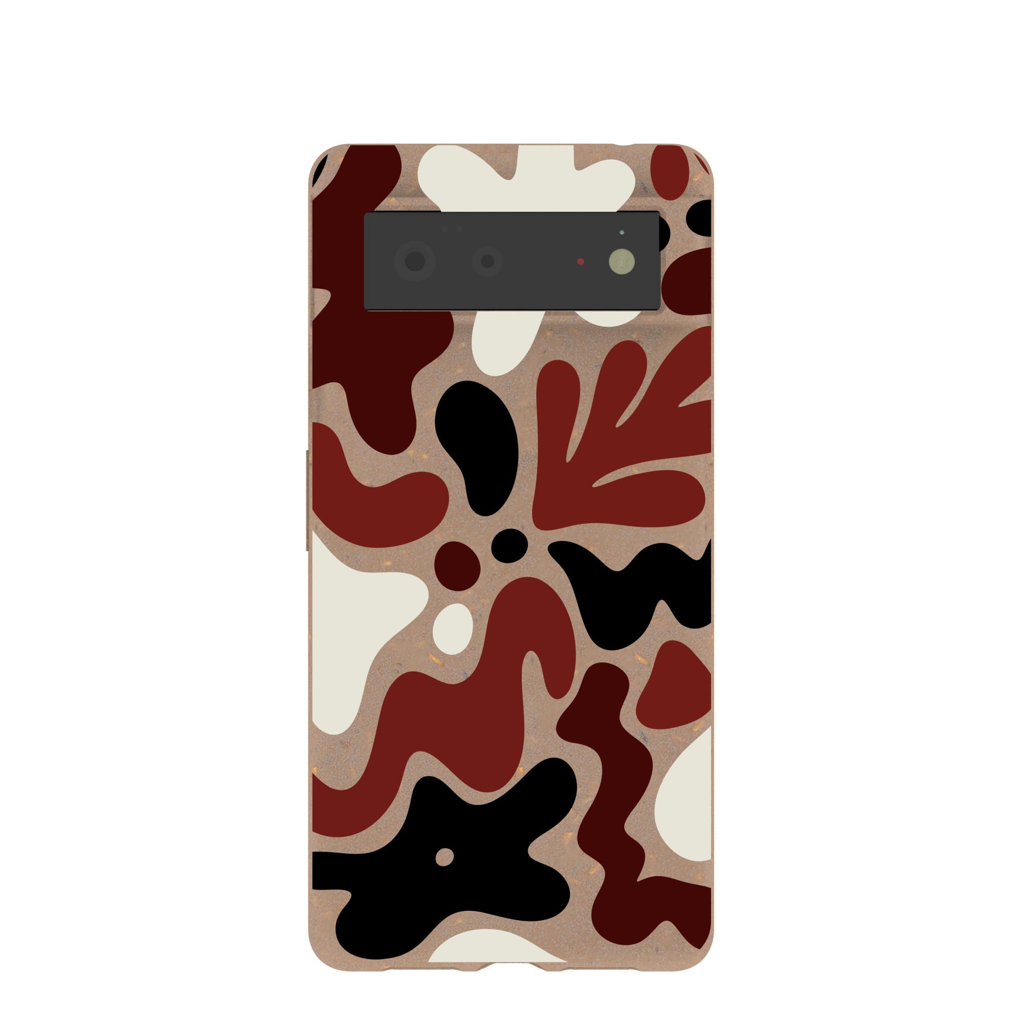 Chocolate Brown Earthy Curves Google Pixel 6 Case Refurbished - Pela Case refurbished available on Cerqular