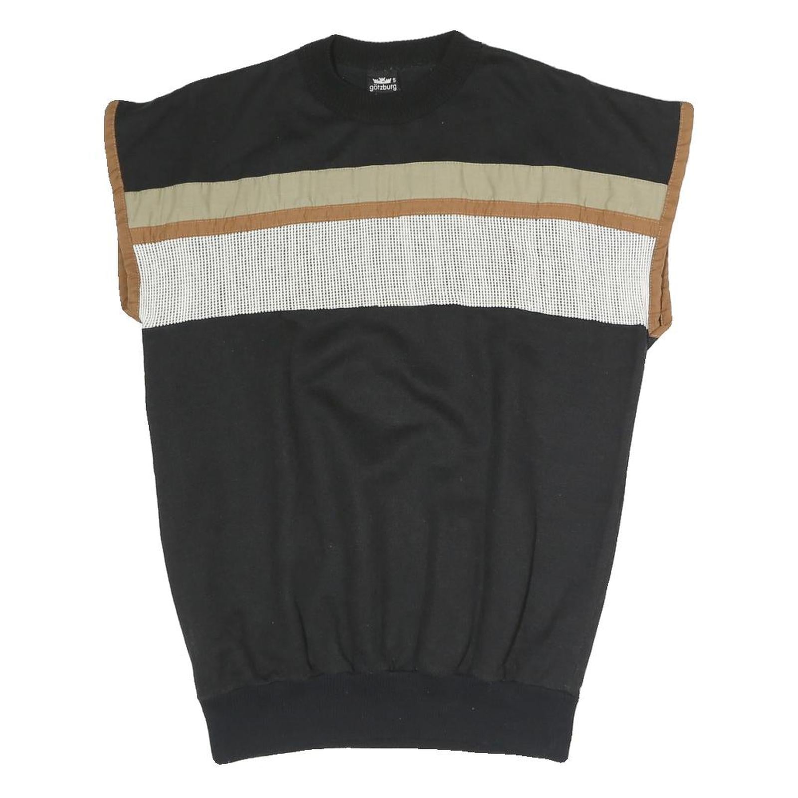 GOTSBURG Mens Black Brown Beige Patterned Cotton Blend Crew Neck Jumper M Refurbished - N/A refurbished available on Cerqular