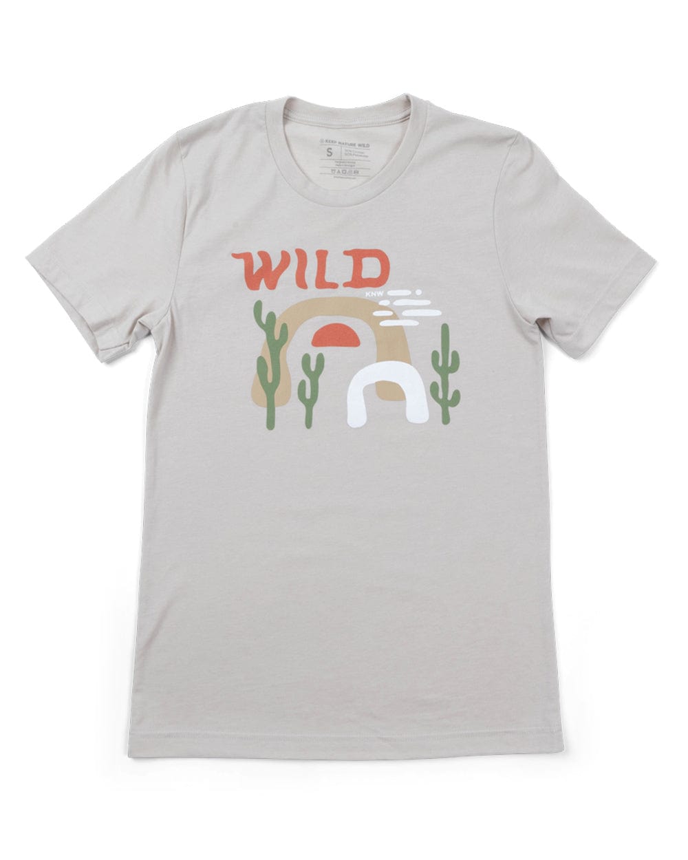 Wild Arches Dust Unisex Tee | Dust | Size: XS Refurbished - Keep Nature Wild refurbished available on Cerqular