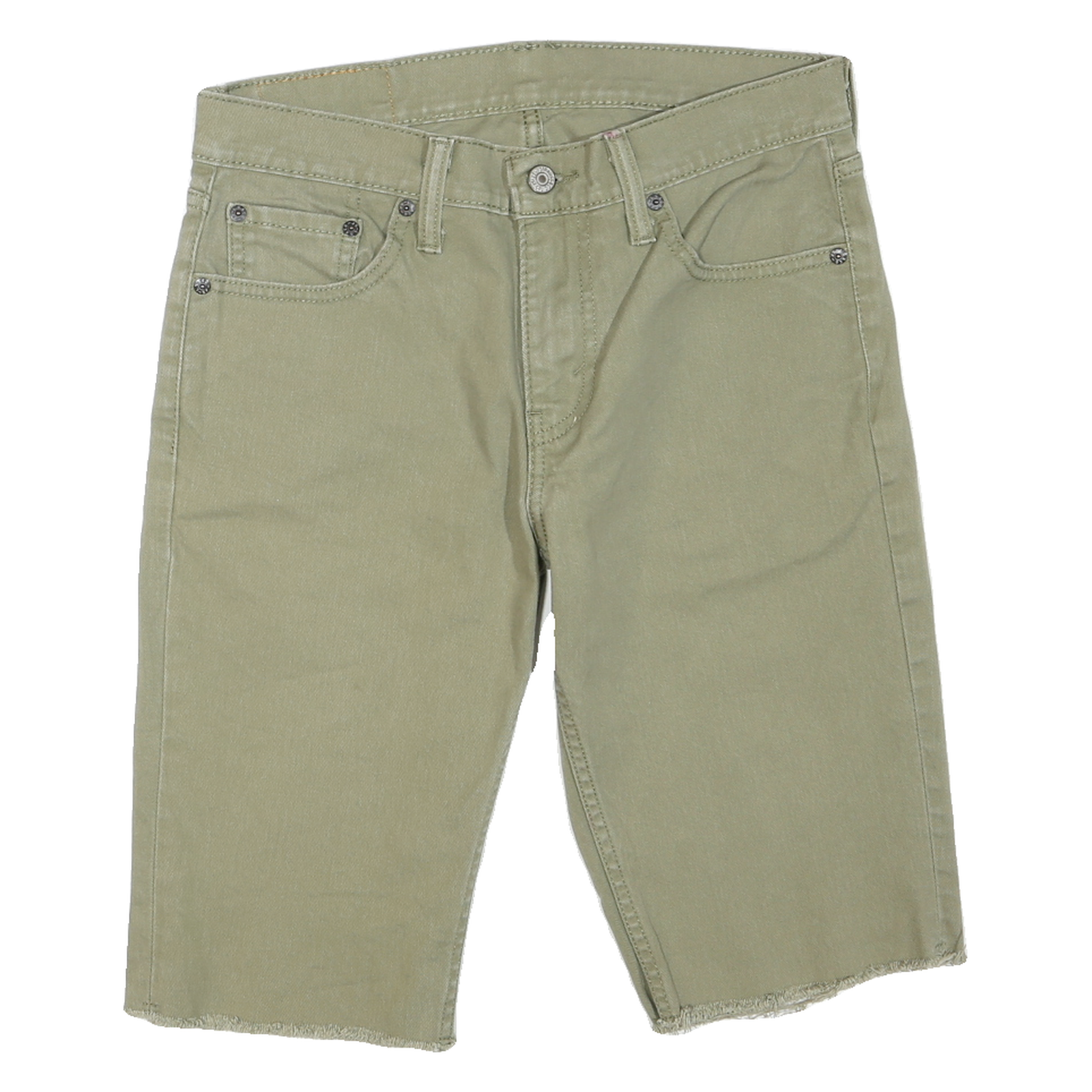 LEVI'S Mens Shorts Beige Cotton Blend Casual S W30 Casual Frayed Hem Refurbished - N/A refurbished available on Cerqular