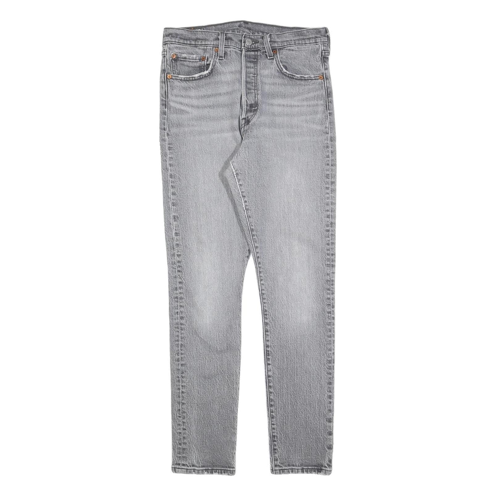 LEVI'S 501S Womens Jeans Grey Slim Skinny Denim Light W29 L30 Classic Button Refurbished - N/A refurbished available on Cerqular