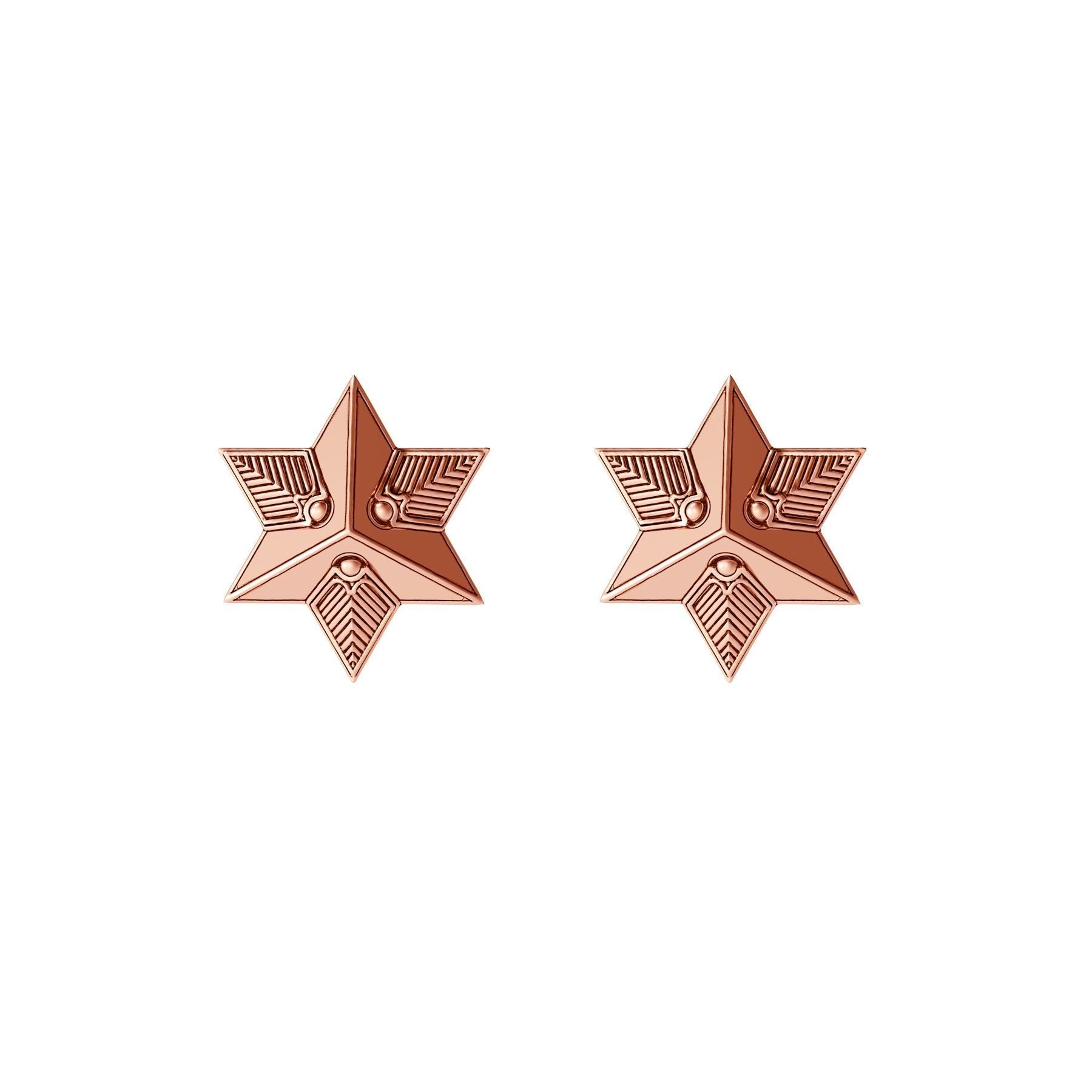 Star Studs Rose Gold | Size: 0.4 inch Refurbished - N/A (There is no well-known brand by the name "A refurbished available on Cerqular
