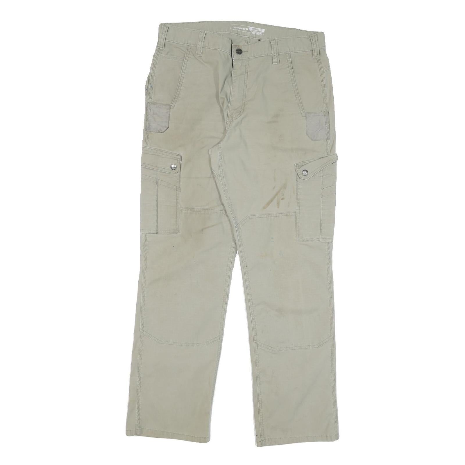 Buy CARHARTT Mens Cotton Blend Beige Relaxed Straight Trousers W34 L32 Workwear Refurbished - $40.29 CARHARTT Mens Cotton Blend Beige Relaxed Straight Trousers W34 L32 Workwear Refurbished - N/A refurbished available on Cerqular
