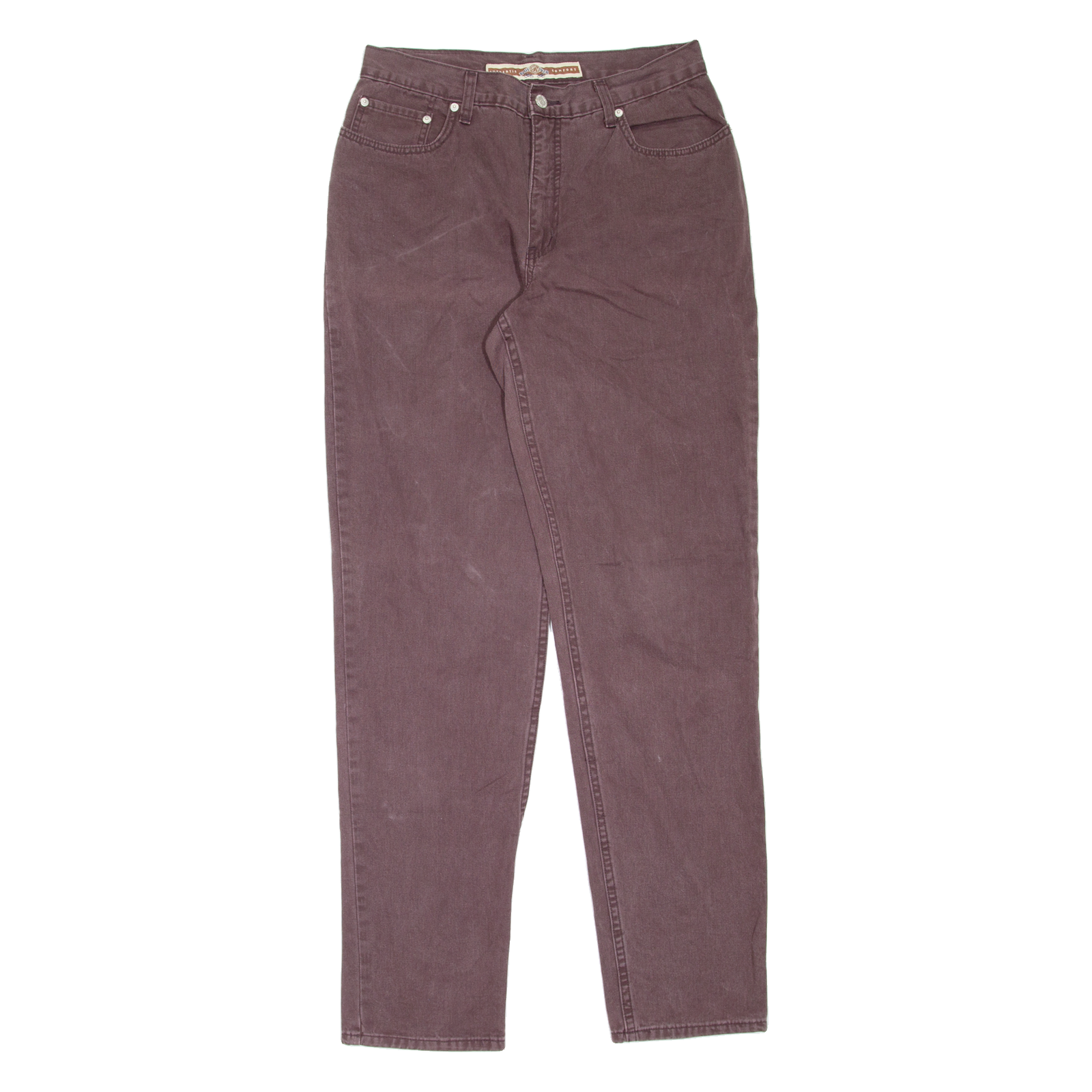 BLUE RIVER Womens Jeans Maroon Regular Mom W30 L34 Refurbished - N/A refurbished available on Cerqular