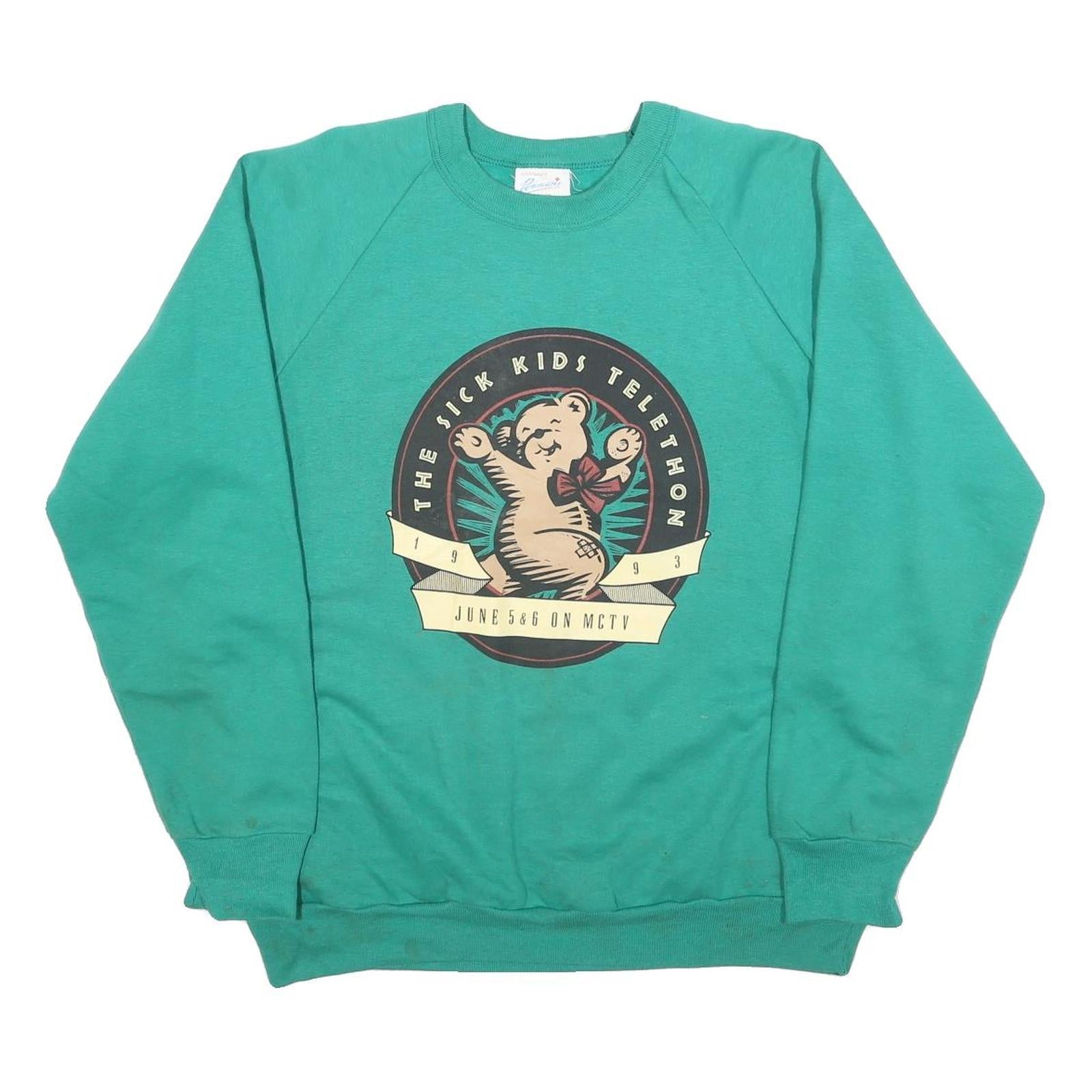 PENMANS Womens Green The Sick Kids Telethon Cotton Blend Sweatshirt L Refurbished - N/A refurbished available on Cerqular
