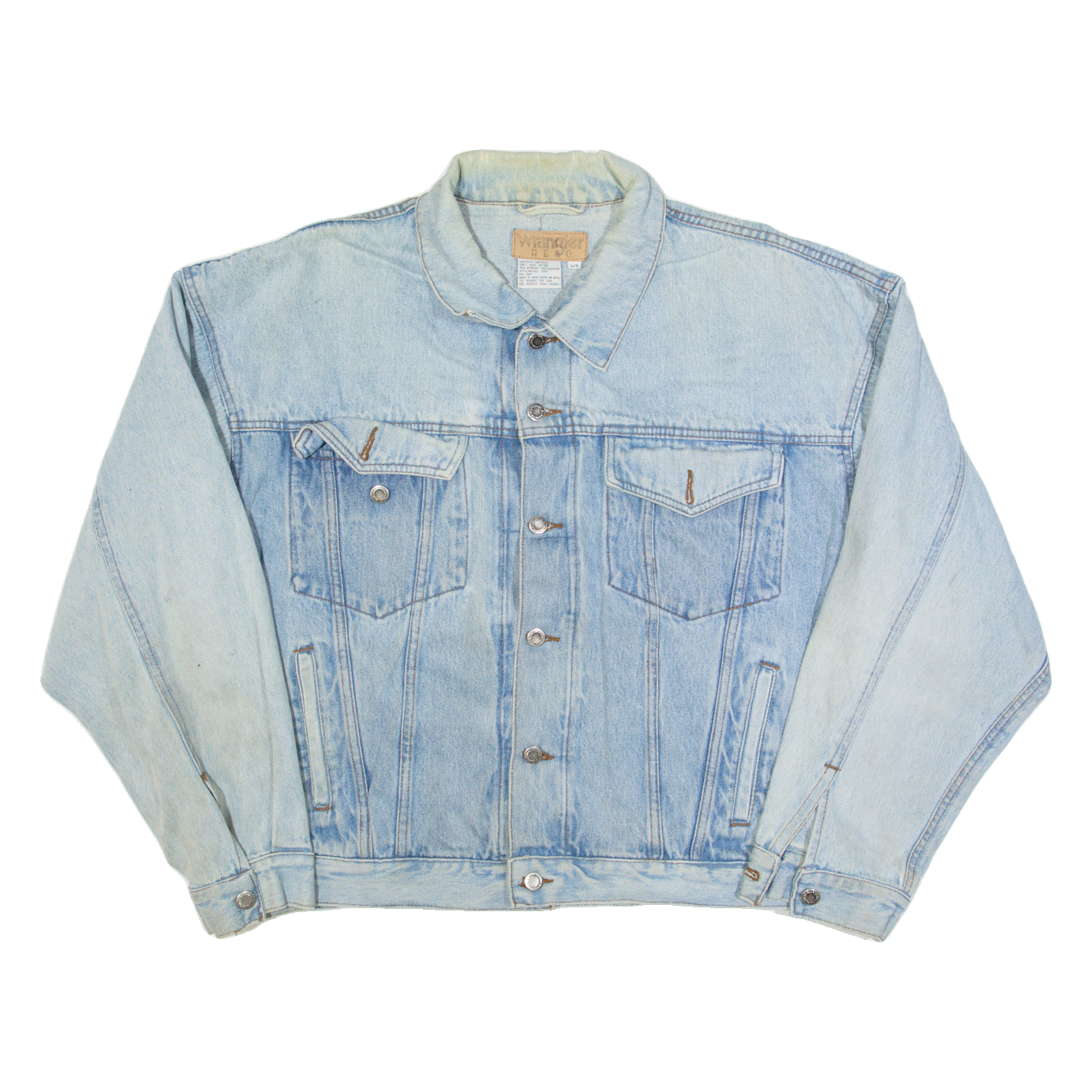 Buy WRANGLER Hero Mens Denim Jacket Blue 90s L Refurbished - $37.69 WRANGLER Hero Mens Denim Jacket Blue 90s L Refurbished - N/A refurbished available on Cerqular