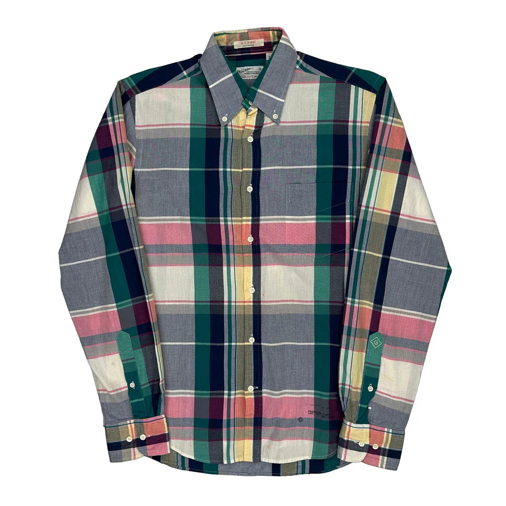 Buy Gant Checked Shirt - Small Multicoloured Cotton Refurbished - $52.25 Gant Checked Shirt - Small Multicoloured Cotton Refurbished - Thrifted (note: this is a term often used to describe second- refurbished available on Cerqular