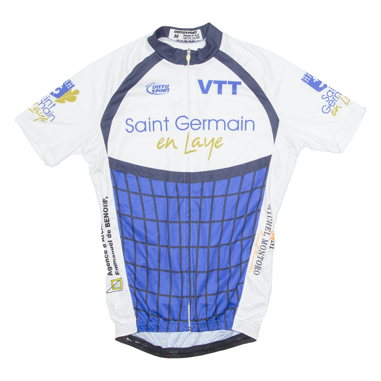 DIFFU SPORT Cycling Mens Jersey White 1/4 Zip M Refurbished - N/A refurbished available on Cerqular