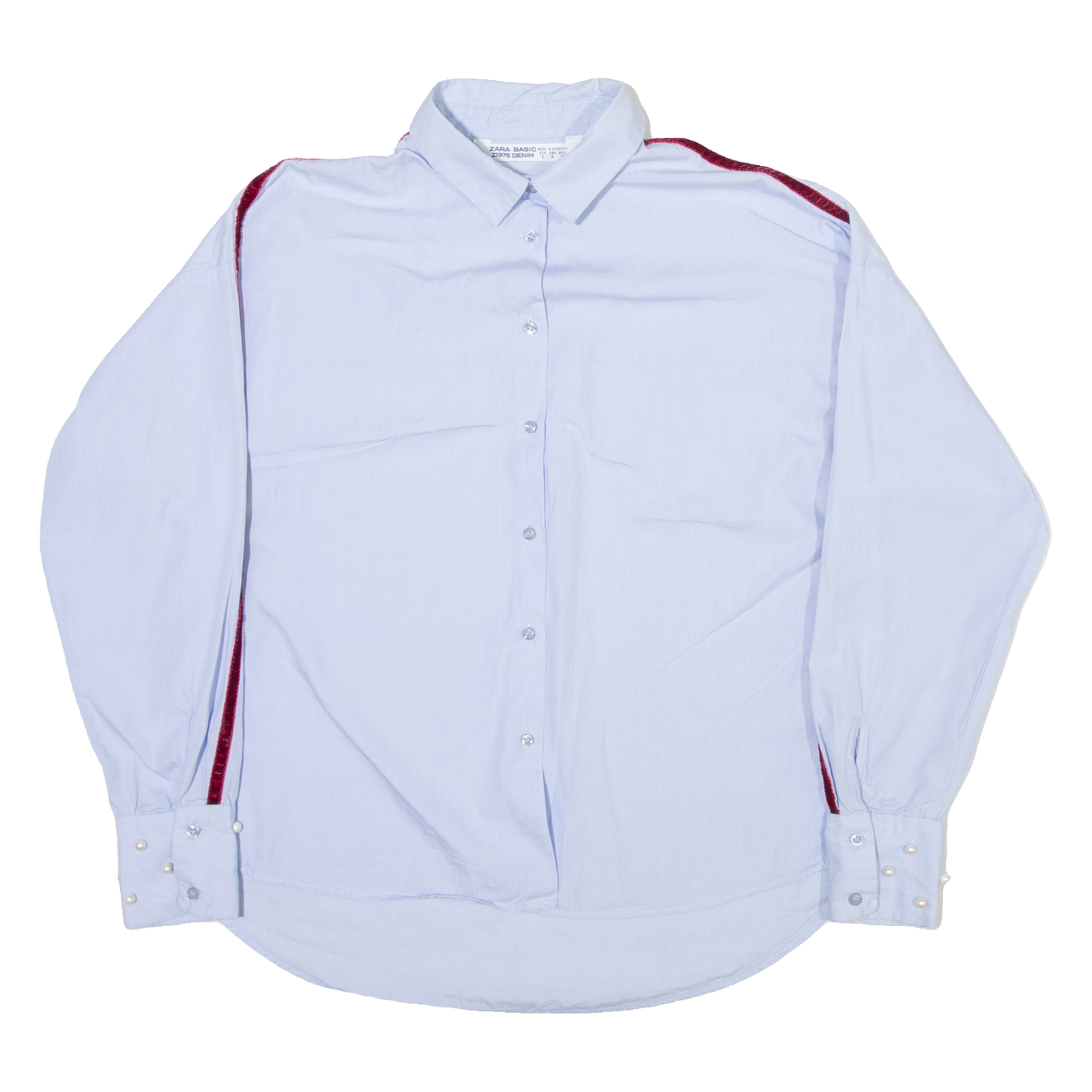 ZARA Womens Plain Shirt Blue Long Sleeve S Refurbished - N/A refurbished available on Cerqular