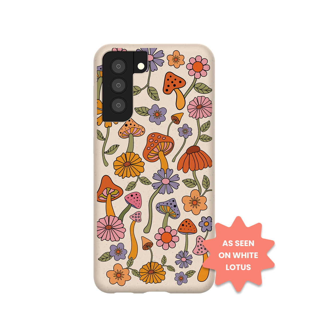 Seashell Shrooms and Blooms Samsung Galaxy S21 Case Refurbished - Pela Case refurbished available on Cerqular