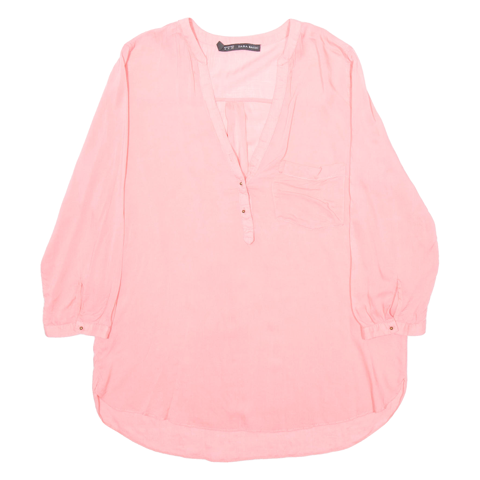 Buy ZARA Womens Blouse Pink V-Neck Long Sleeve M Refurbished - $16.89 ZARA Womens Blouse Pink V-Neck Long Sleeve M Refurbished - N/A refurbished available on Cerqular