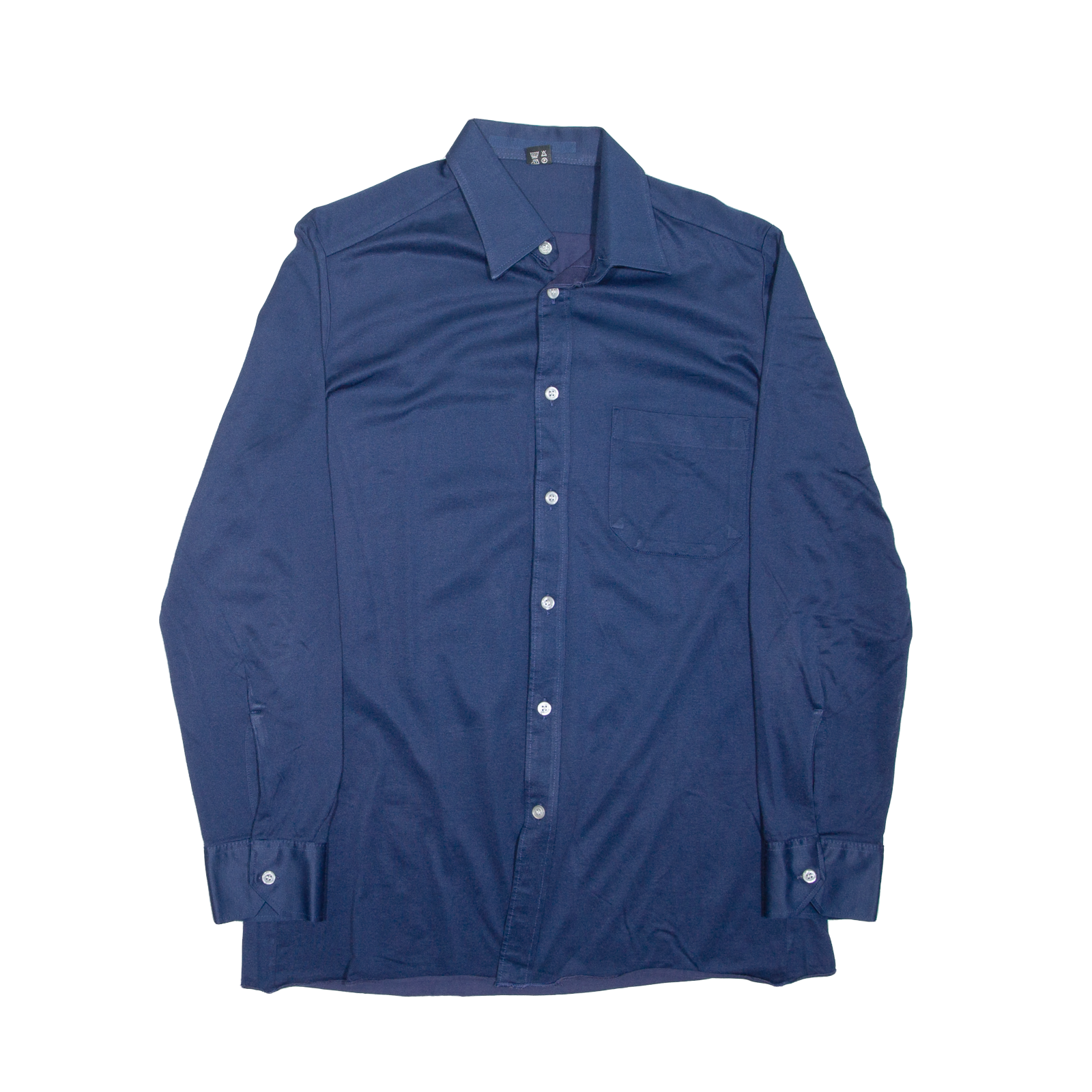 SOLDNER Mens Plain Shirt Blue Long Sleeve M Refurbished - N/A refurbished available on Cerqular
